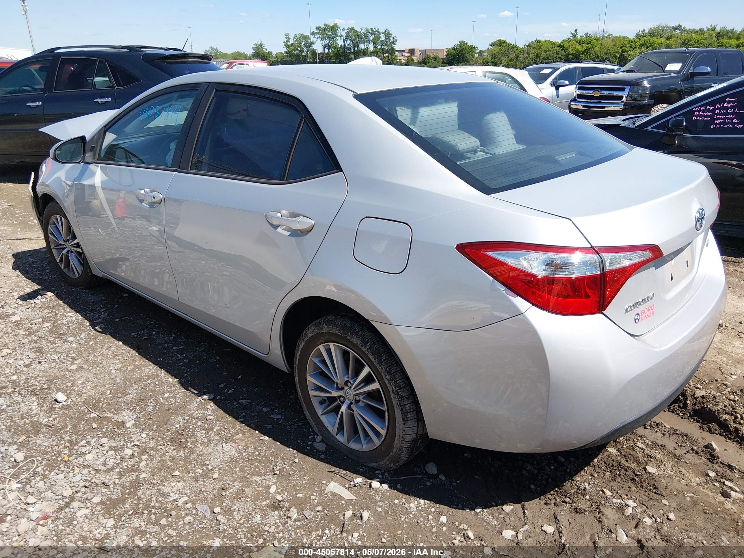 2015 Toyota Corolla Le Plus Silver vin: 2T1BURHEXFC403726