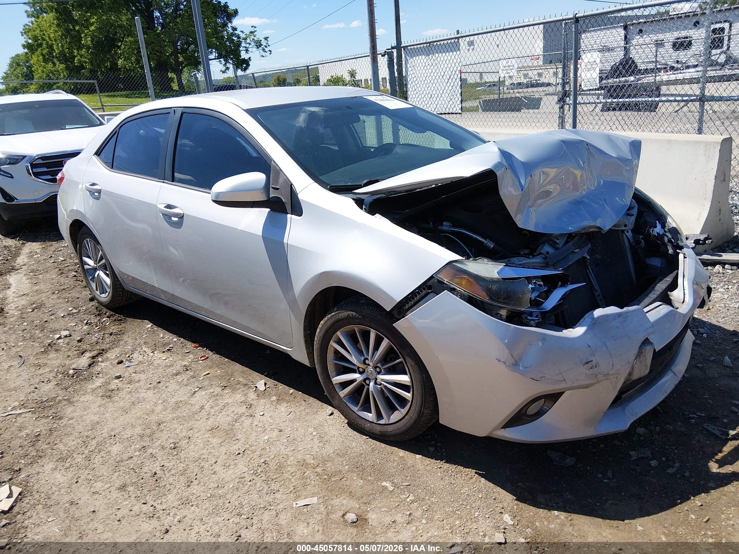 2015 Toyota Corolla Le Plus Silver vin: 2T1BURHEXFC403726