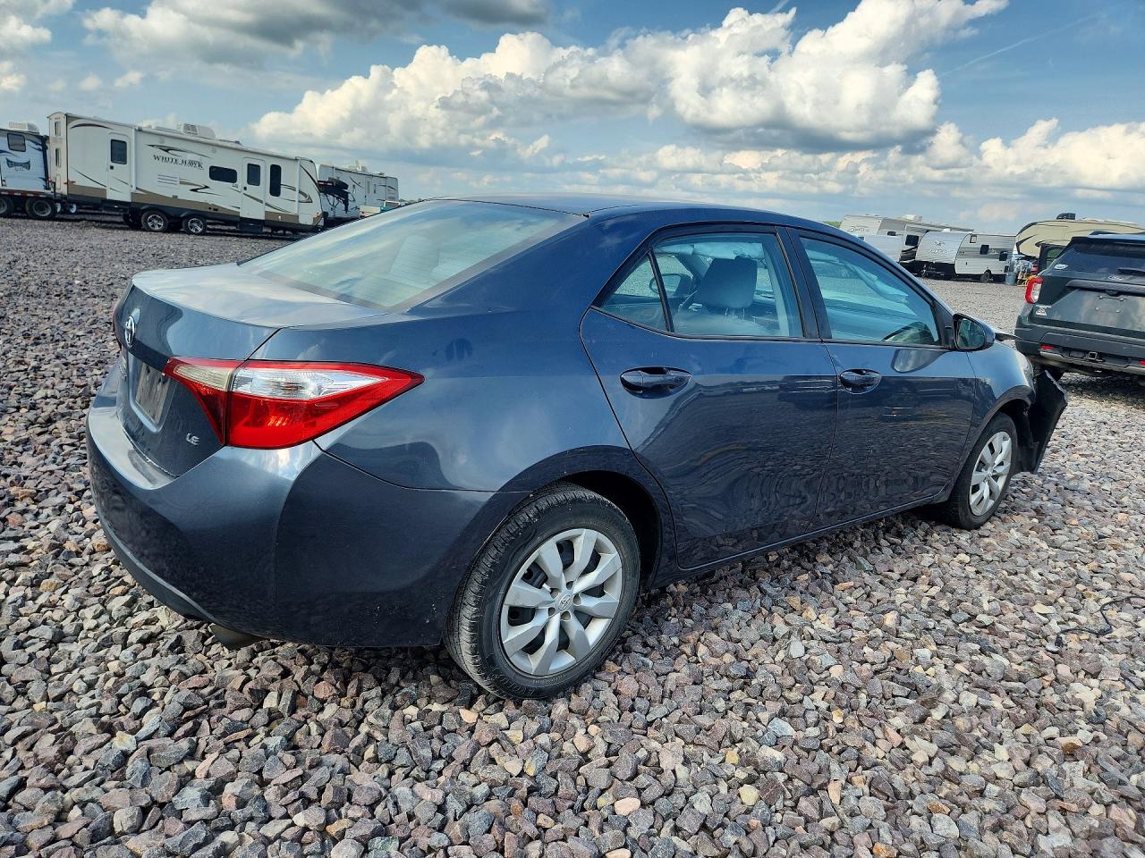 2015 Toyota Corolla Le Gray vin: 2T1BURHEXFC406156