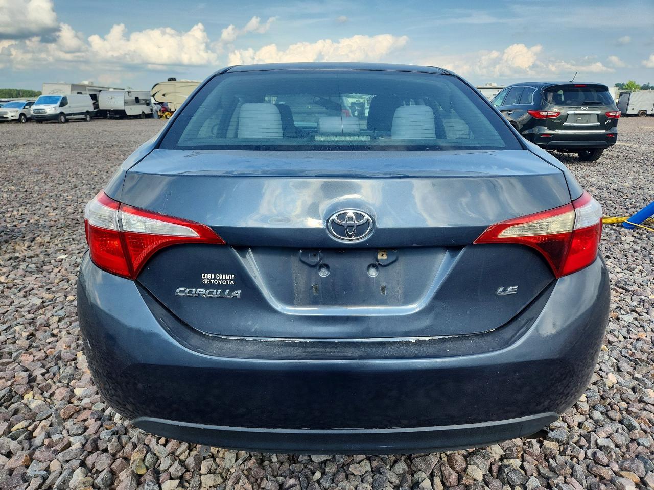 2015 Toyota Corolla Le Gray vin: 2T1BURHEXFC406156
