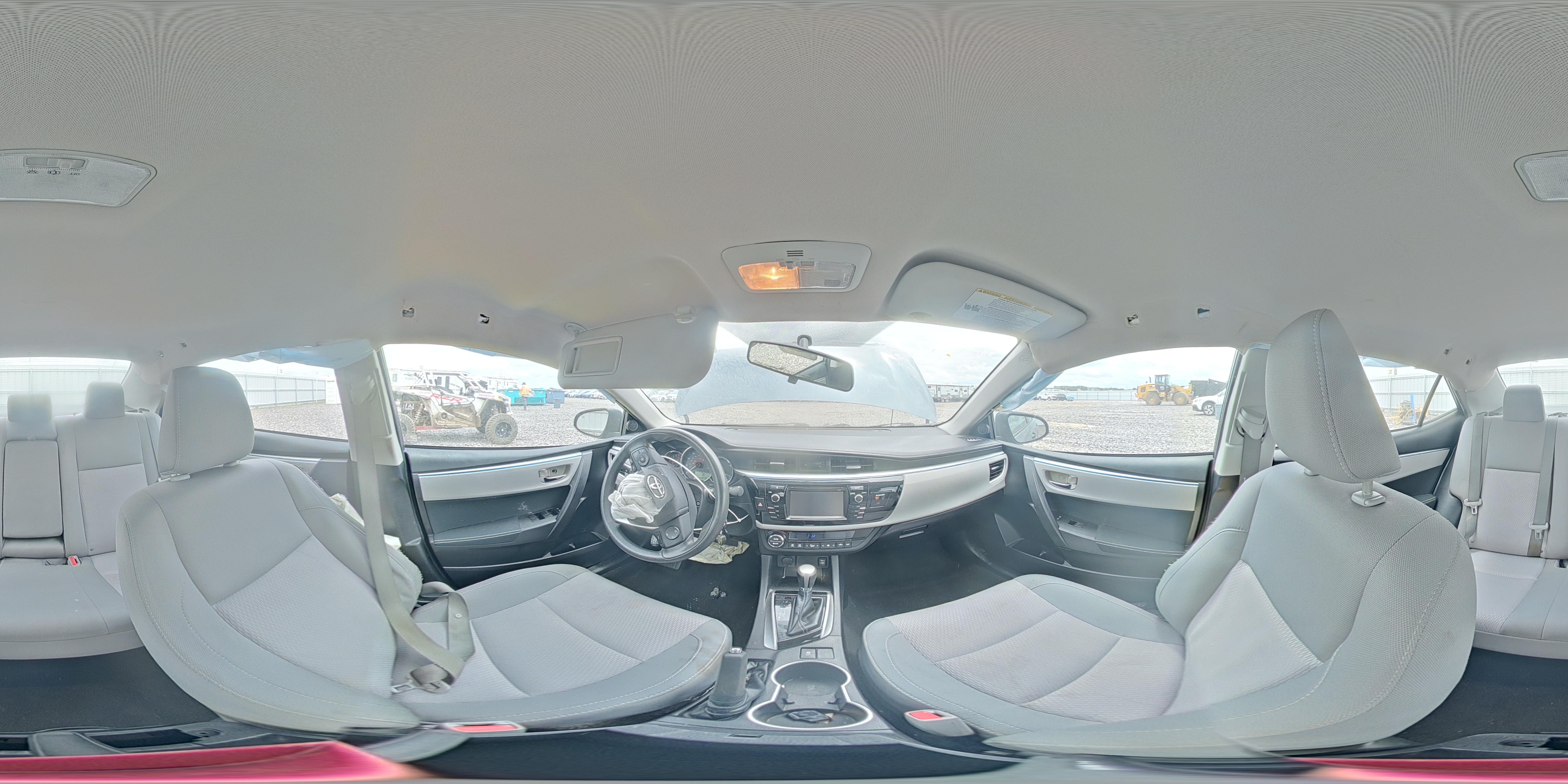 2015 Toyota Corolla Le Gray vin: 2T1BURHEXFC406156
