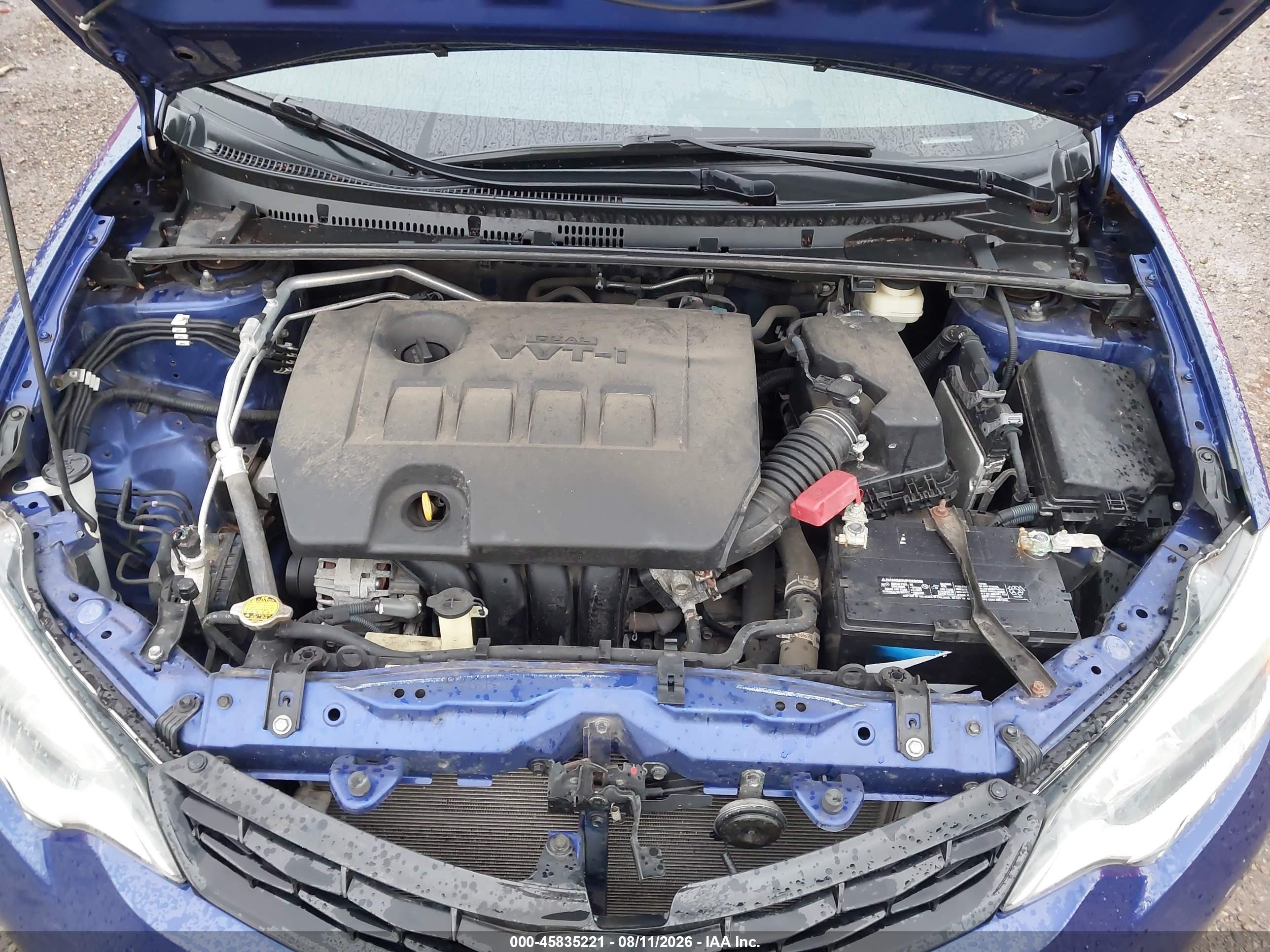 2015 Toyota Corolla S Blue vin: 2T1BURHEXFC414001