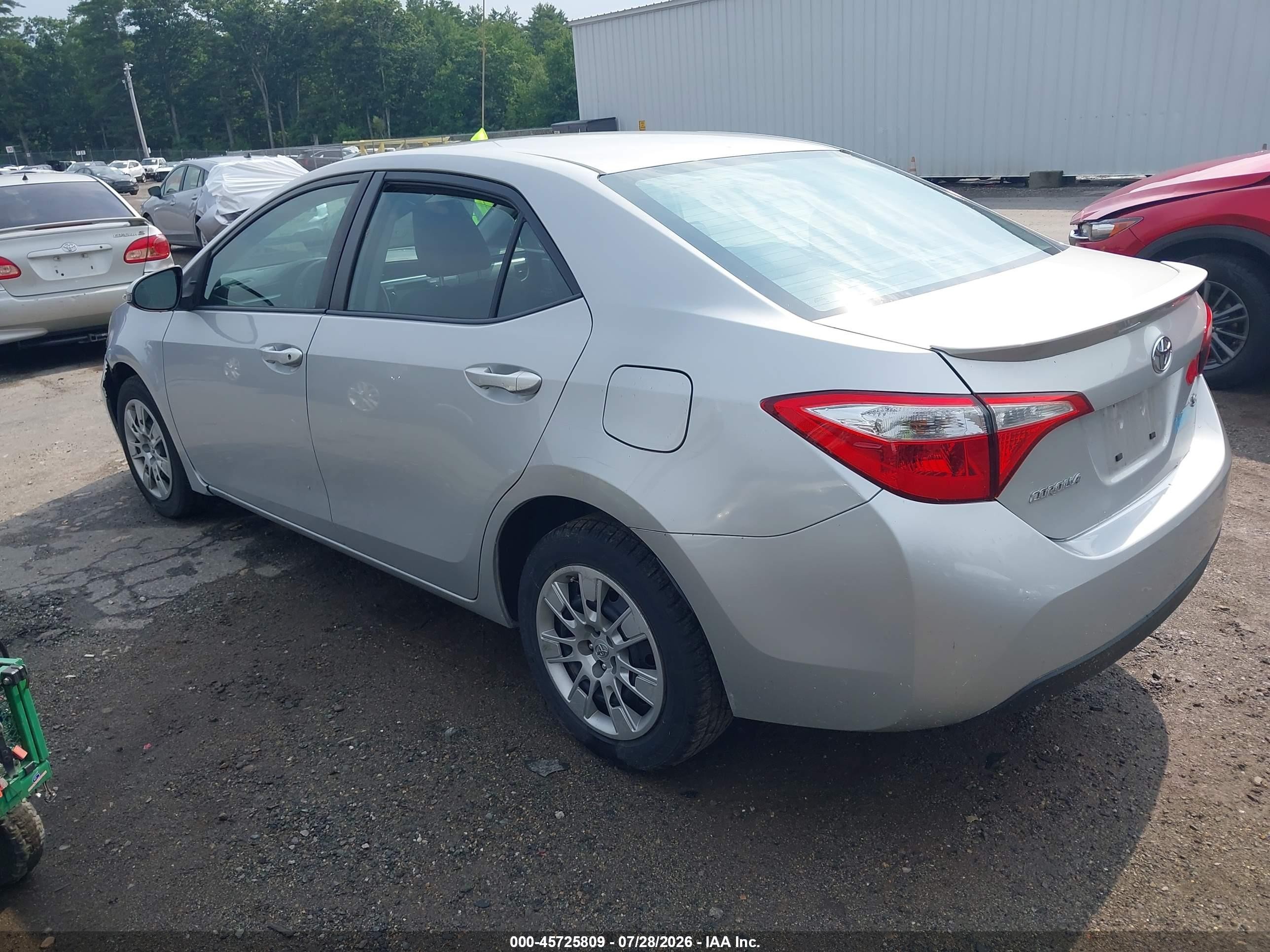 2015 Toyota Corolla S Silver vin: 2T1BURHEXFC416072
