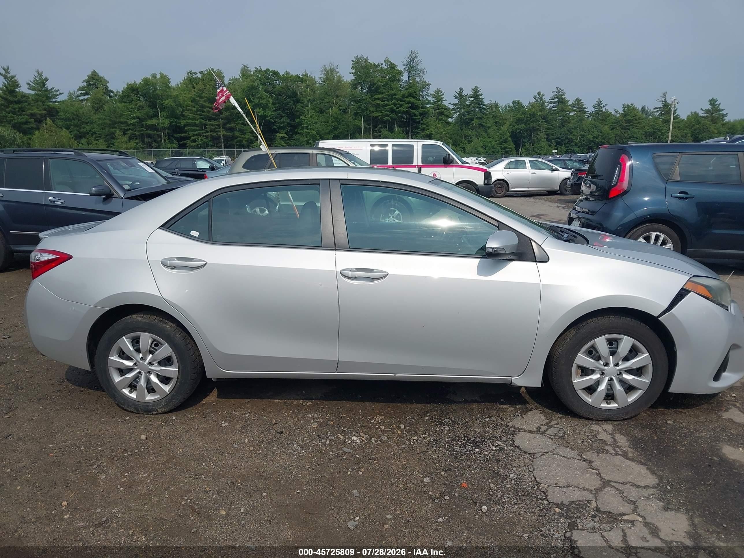 2015 Toyota Corolla S Silver vin: 2T1BURHEXFC416072