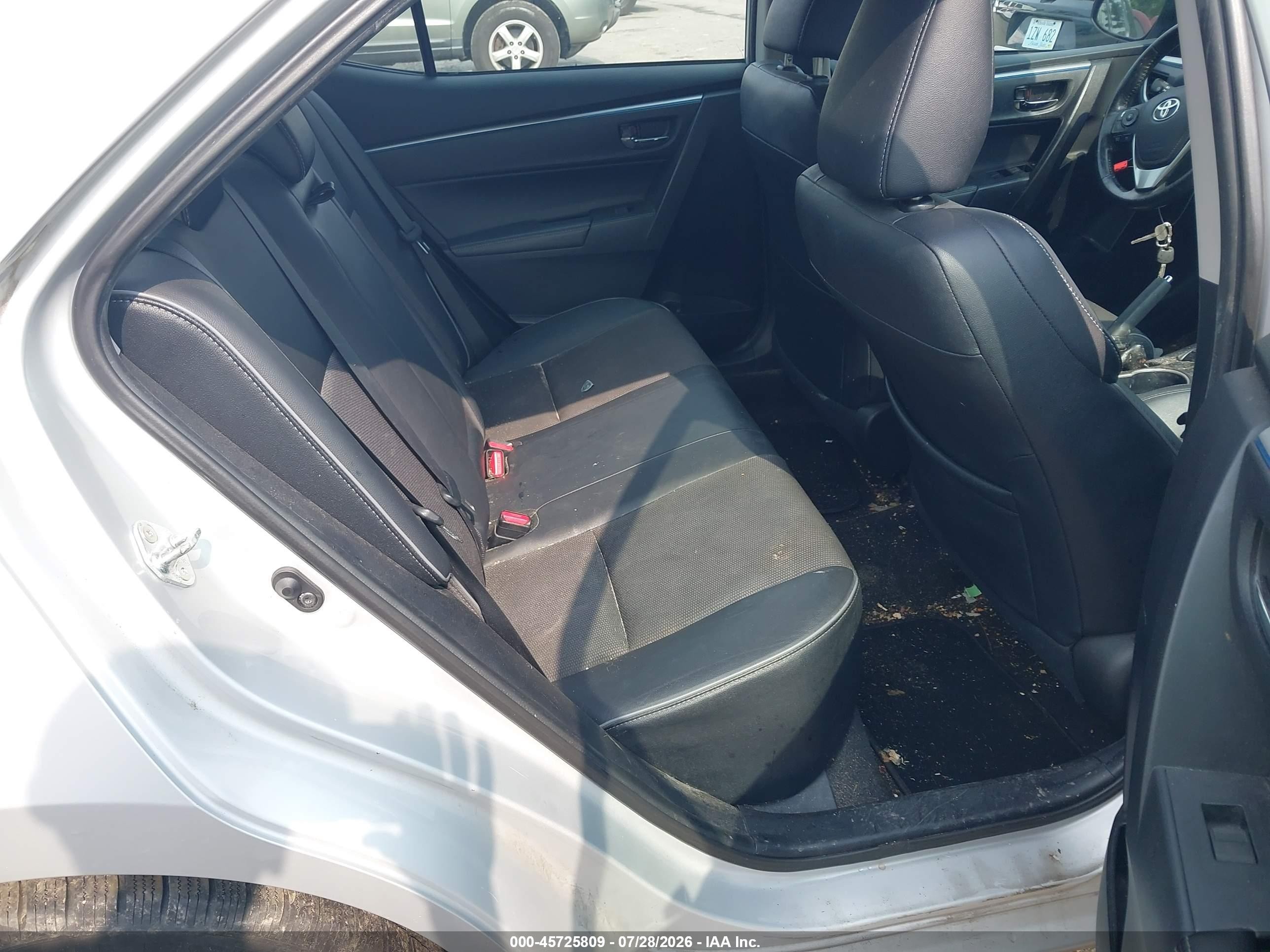 2015 Toyota Corolla S Silver vin: 2T1BURHEXFC416072