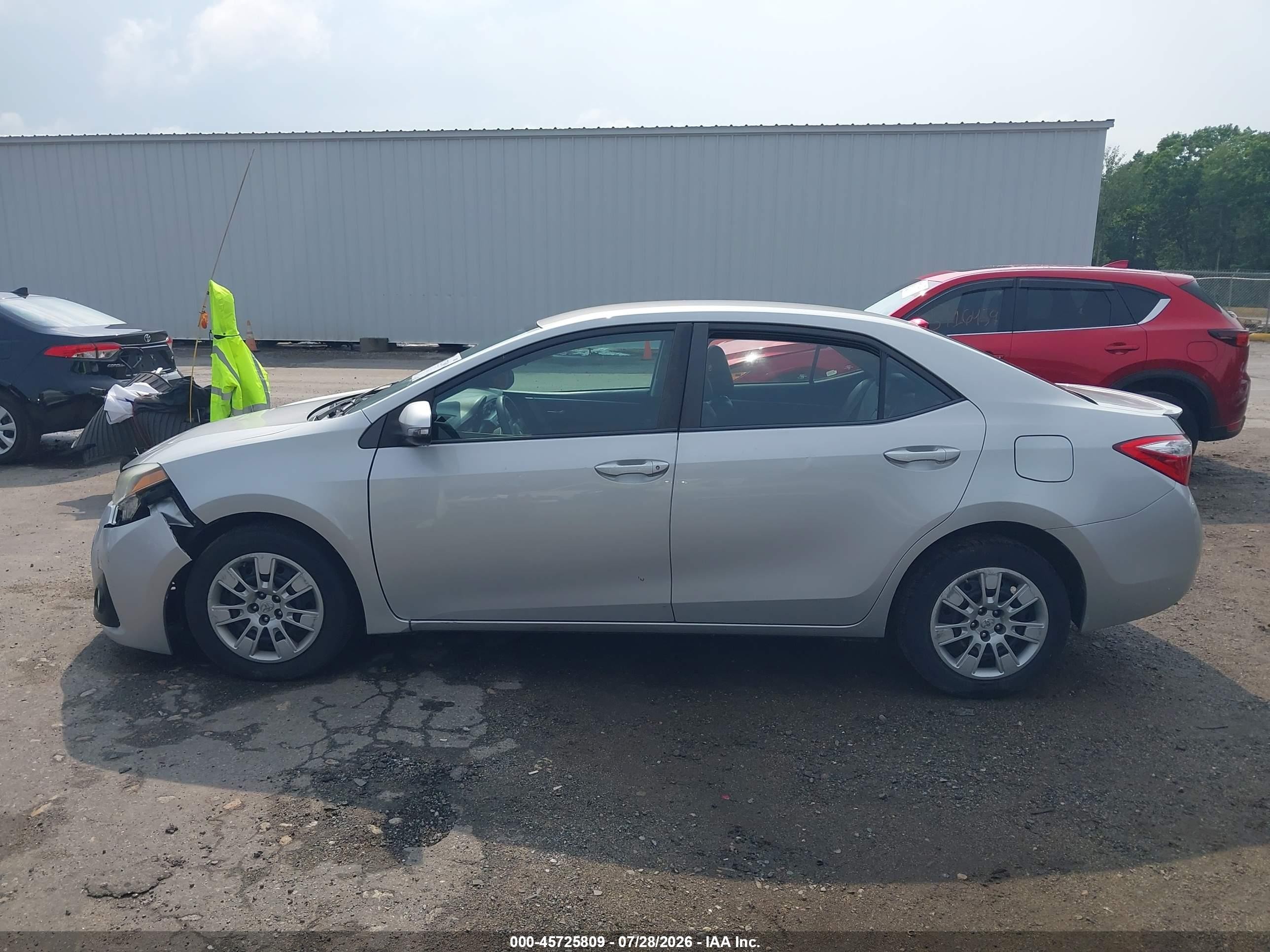 2015 Toyota Corolla S Silver vin: 2T1BURHEXFC416072