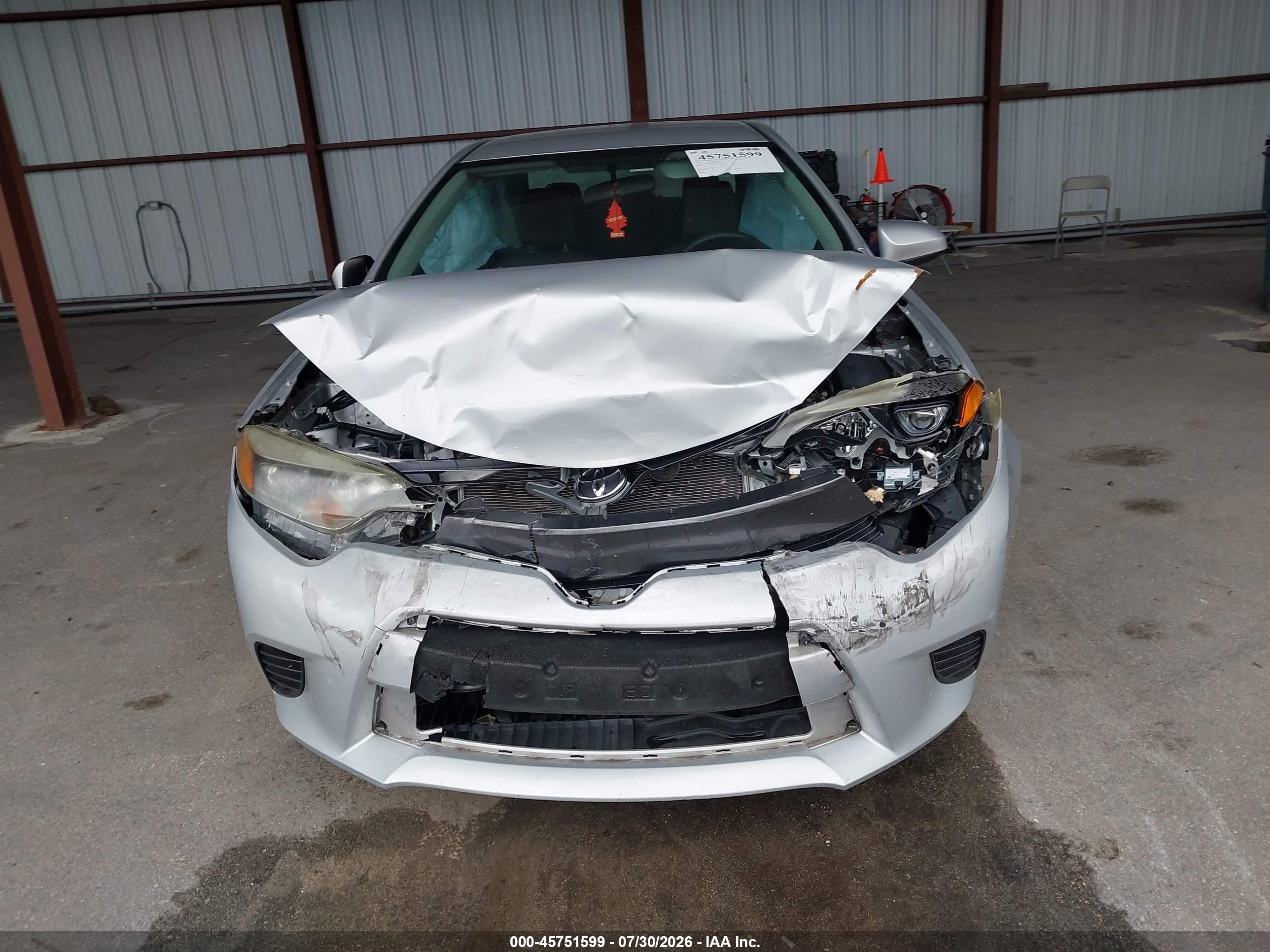 2015 Toyota Corolla Le Silver vin: 2T1BURHEXFC423331