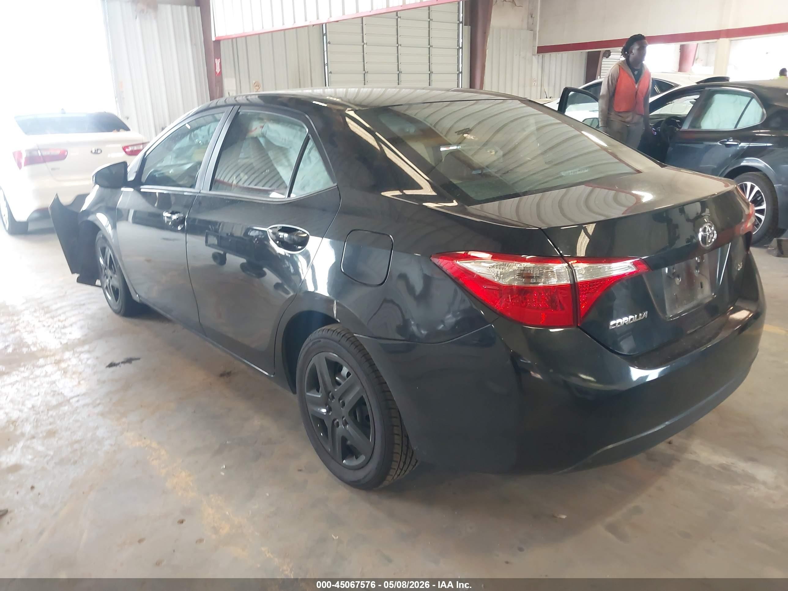 2015 Toyota Corolla Le Black vin: 2T1BURHEXFC426018