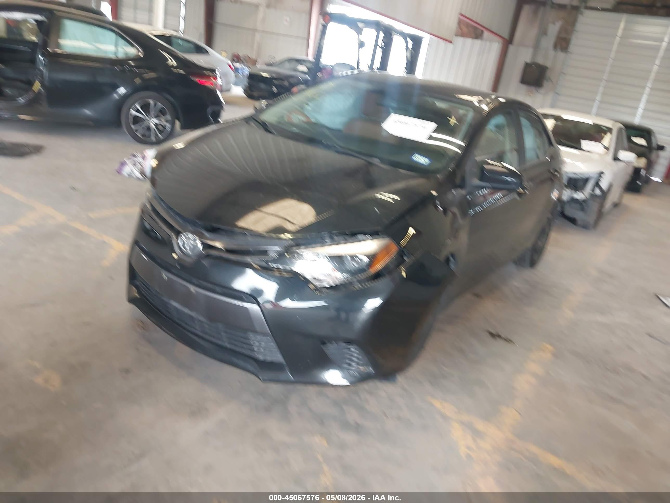 2015 Toyota Corolla Le Black vin: 2T1BURHEXFC426018