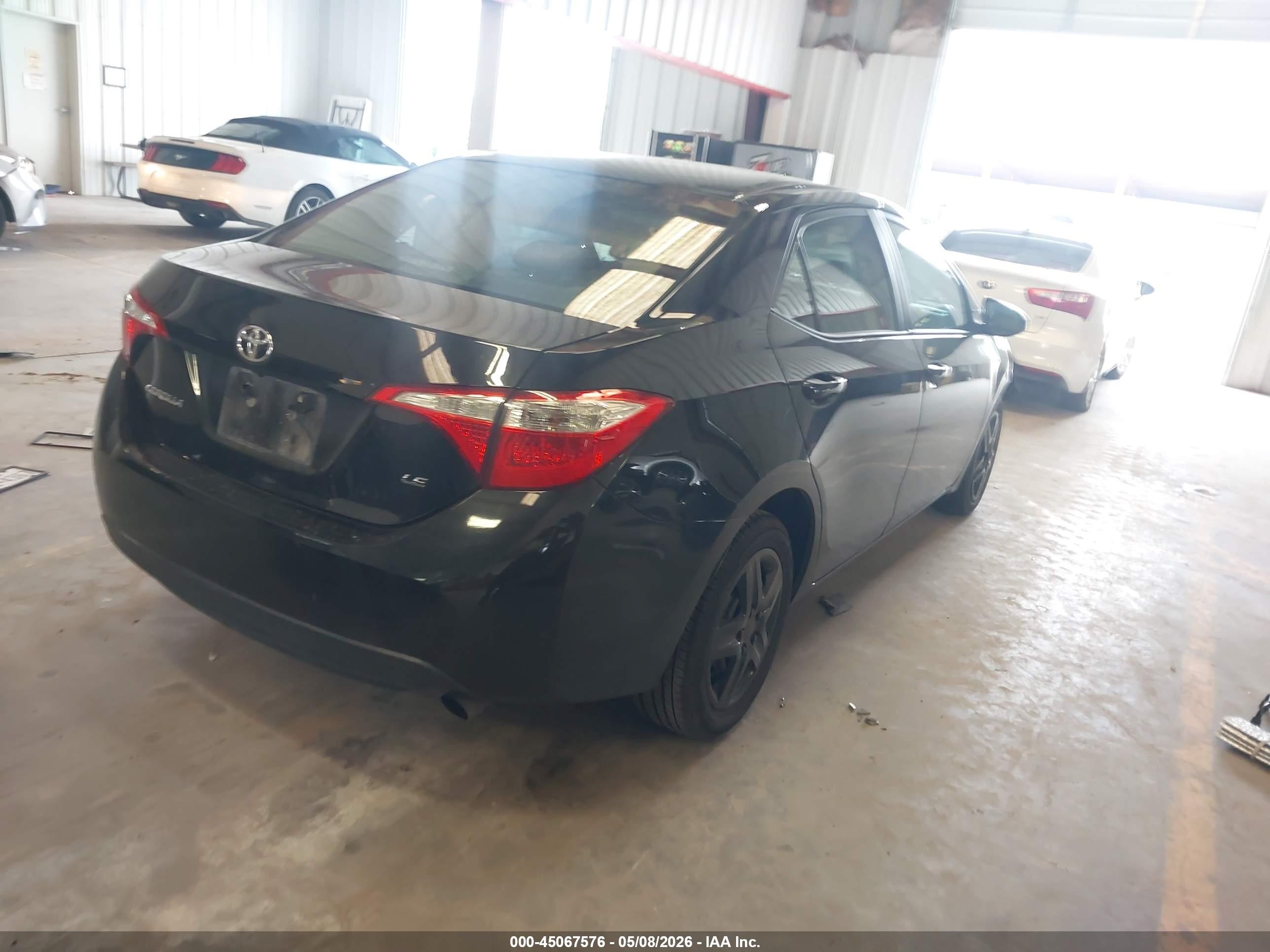 2015 Toyota Corolla Le Black vin: 2T1BURHEXFC426018