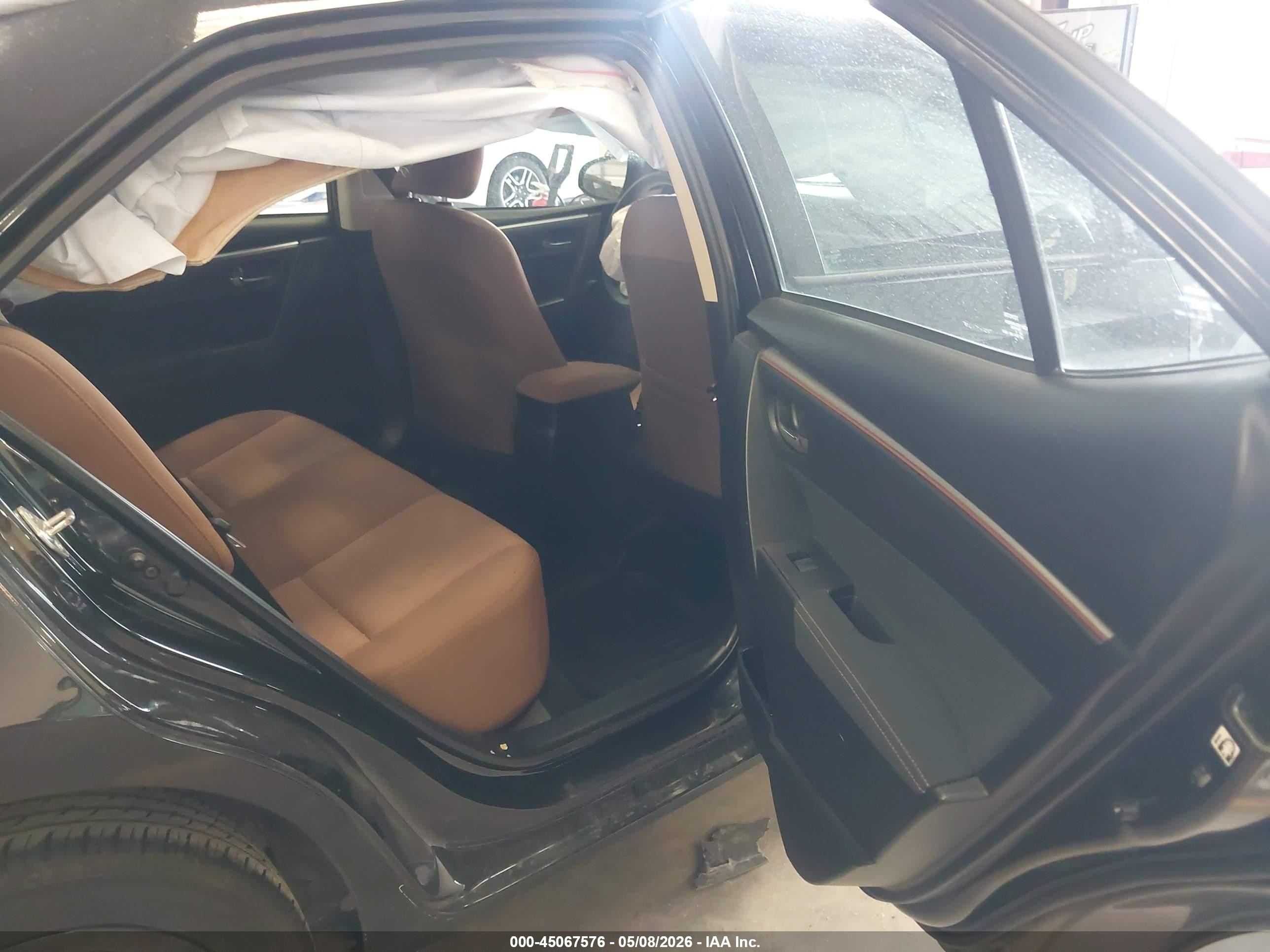 2015 Toyota Corolla Le Black vin: 2T1BURHEXFC426018