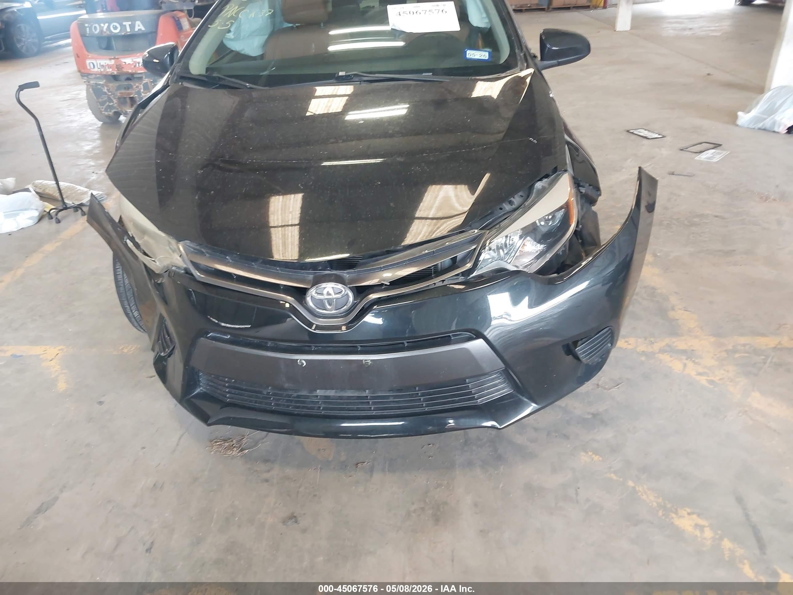 2015 Toyota Corolla Le Black vin: 2T1BURHEXFC426018