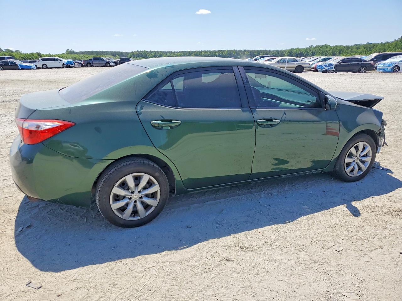 2015 Toyota Corolla Le Зеленый vin: 2T1BURHEXFC428836