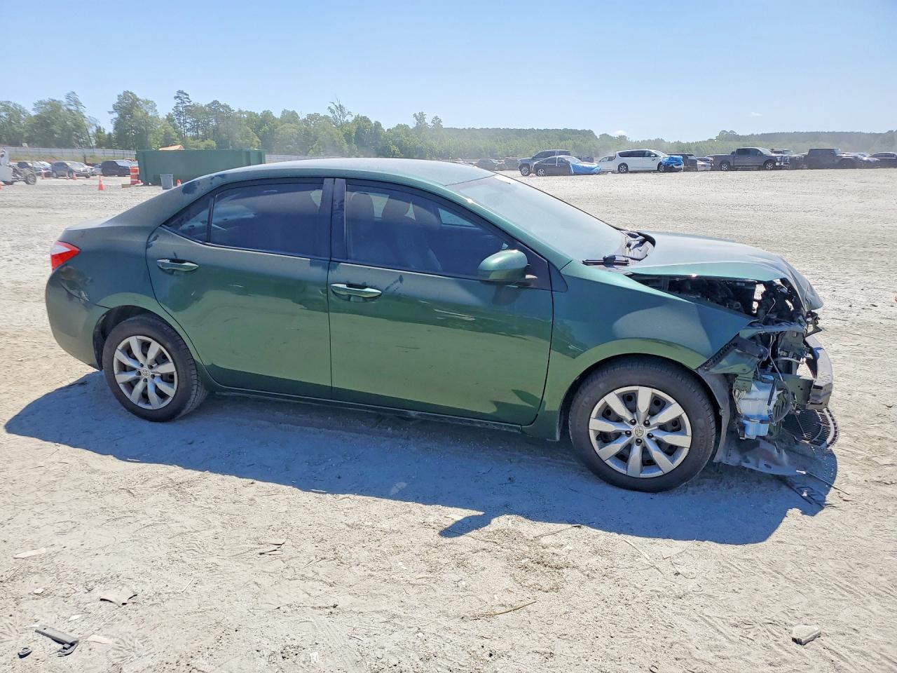 2015 Toyota Corolla Le Зеленый vin: 2T1BURHEXFC428836