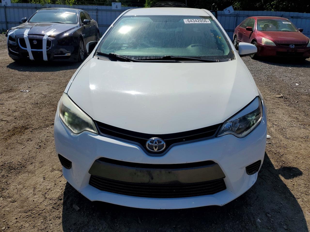 2015 Toyota Corolla L White vin: 2T1BURHEXFC436970