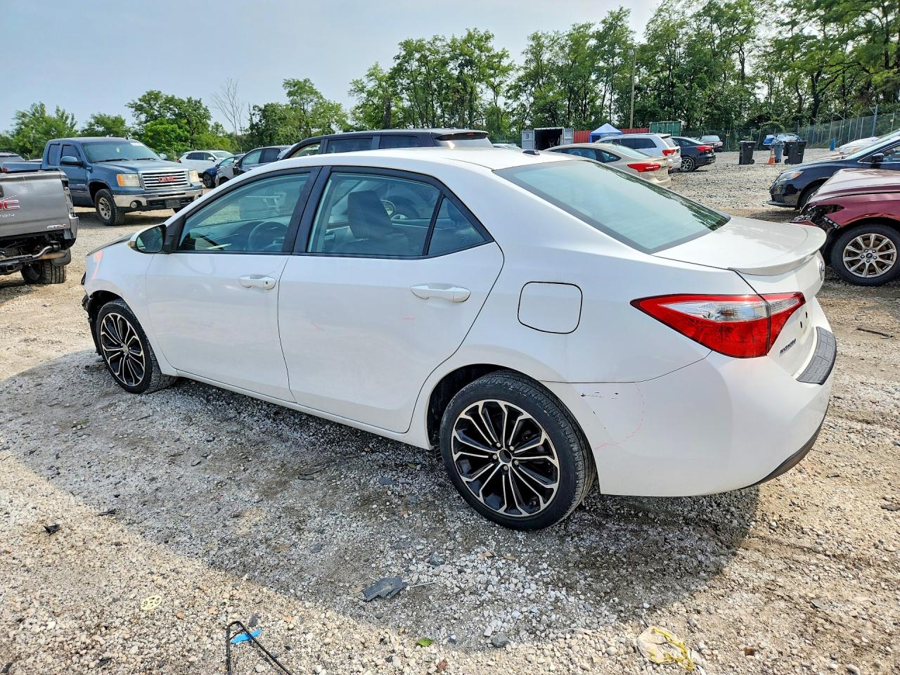 2015 Toyota Corolla S Premium White vin: 2T1BURHEXFC441425