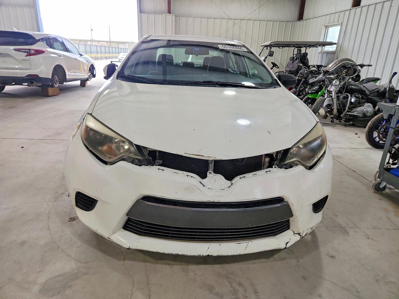 2015 Toyota Corolla L White vin: 2T1BURHEXFC443935