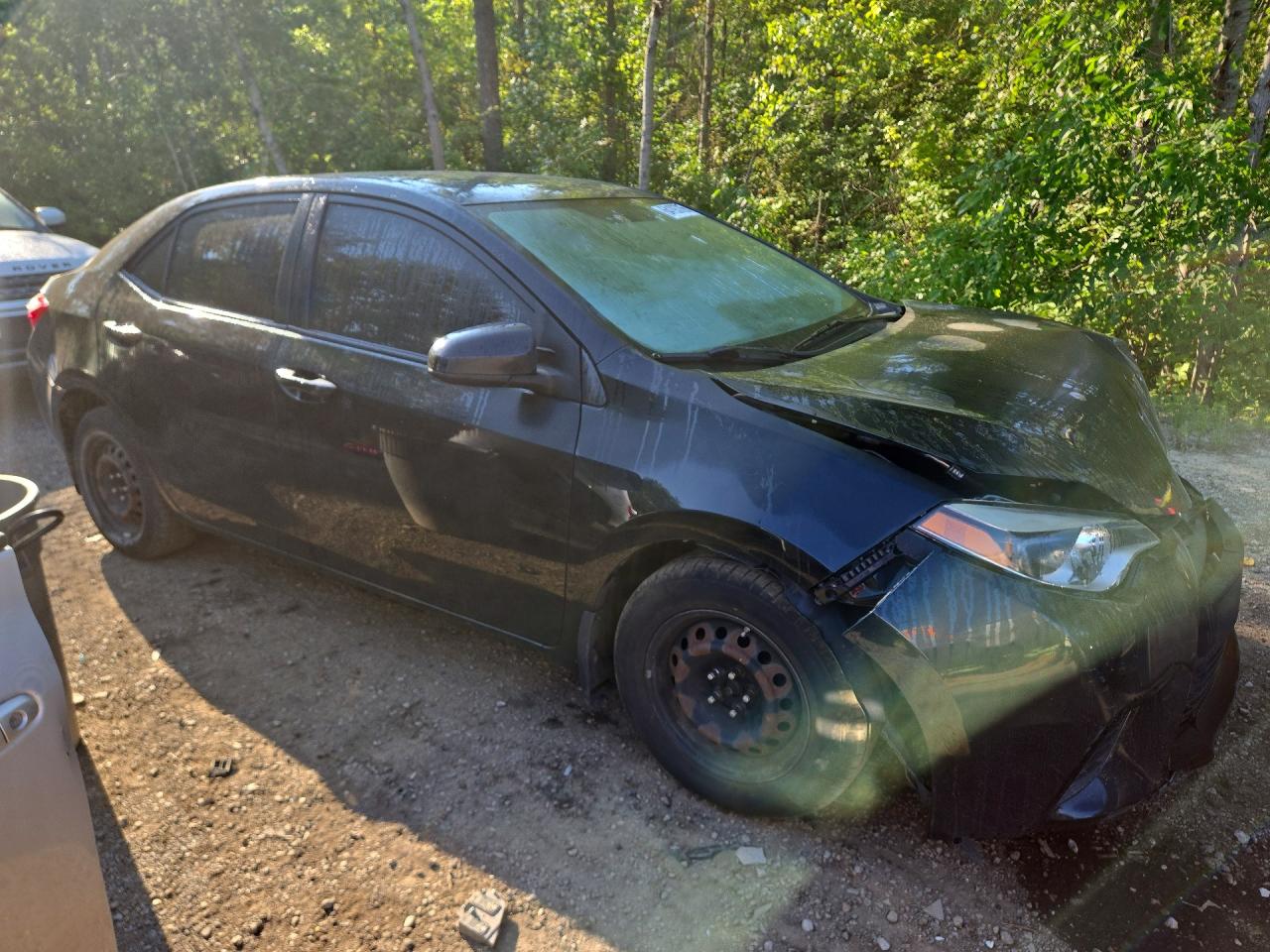 2015 Toyota Corolla L Black vin: 2T1BURHEXFC446074
