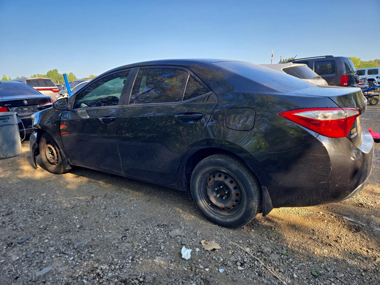 2015 Toyota Corolla L Black vin: 2T1BURHEXFC446074