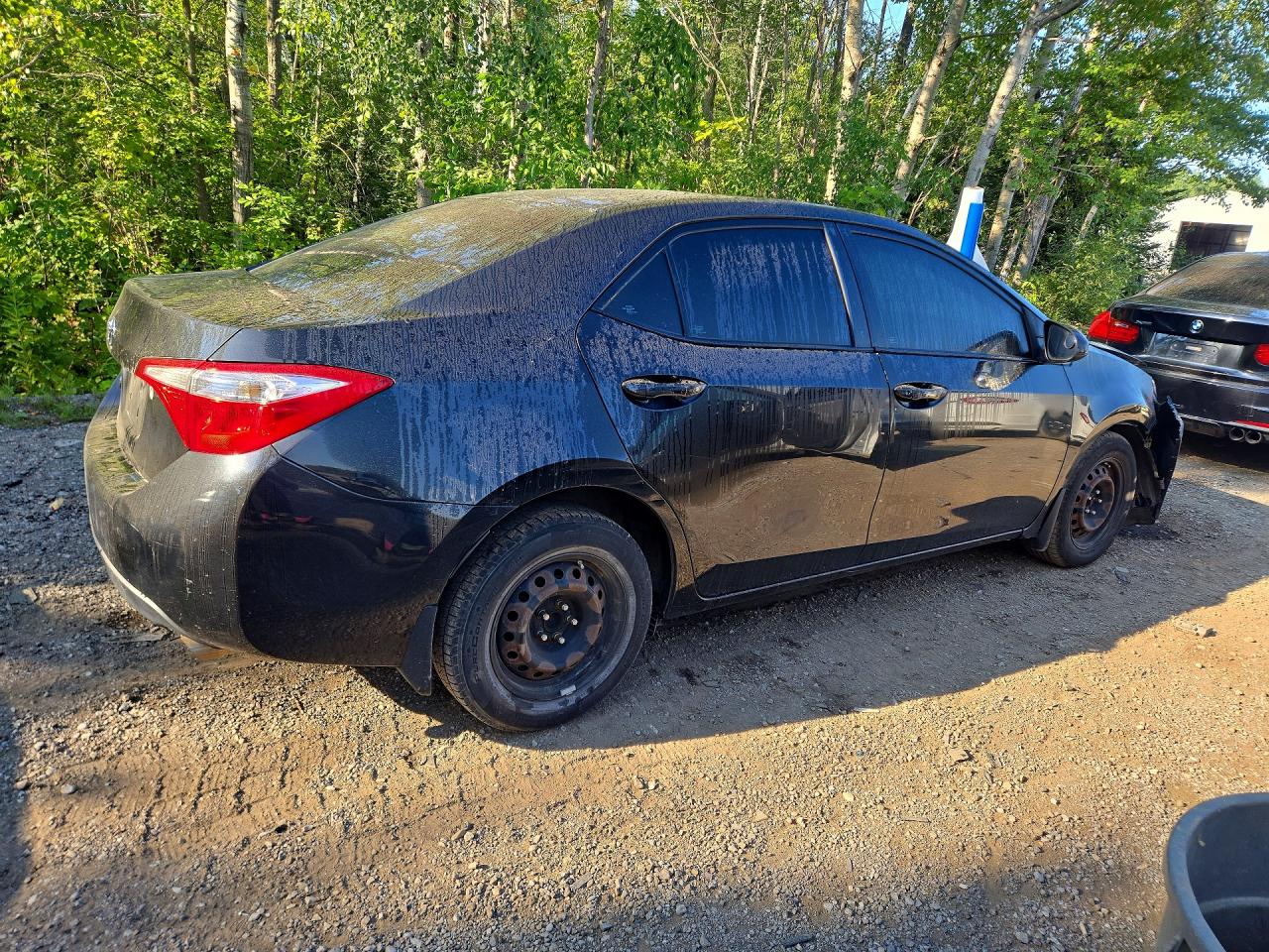 2015 Toyota Corolla L Black vin: 2T1BURHEXFC446074