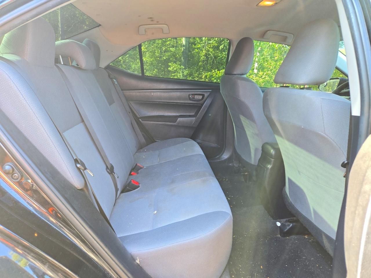 2015 Toyota Corolla L Black vin: 2T1BURHEXFC446074