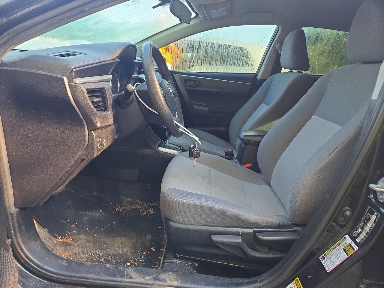 2015 Toyota Corolla L Black vin: 2T1BURHEXFC446074