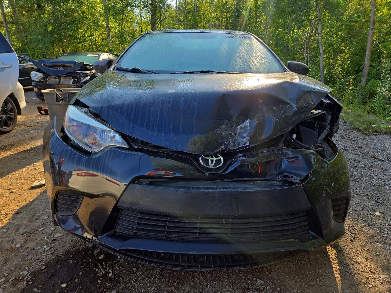 2015 Toyota Corolla L Black vin: 2T1BURHEXFC446074