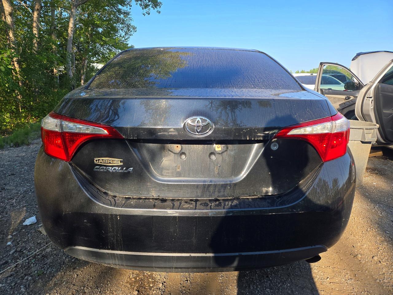 2015 Toyota Corolla L Black vin: 2T1BURHEXFC446074