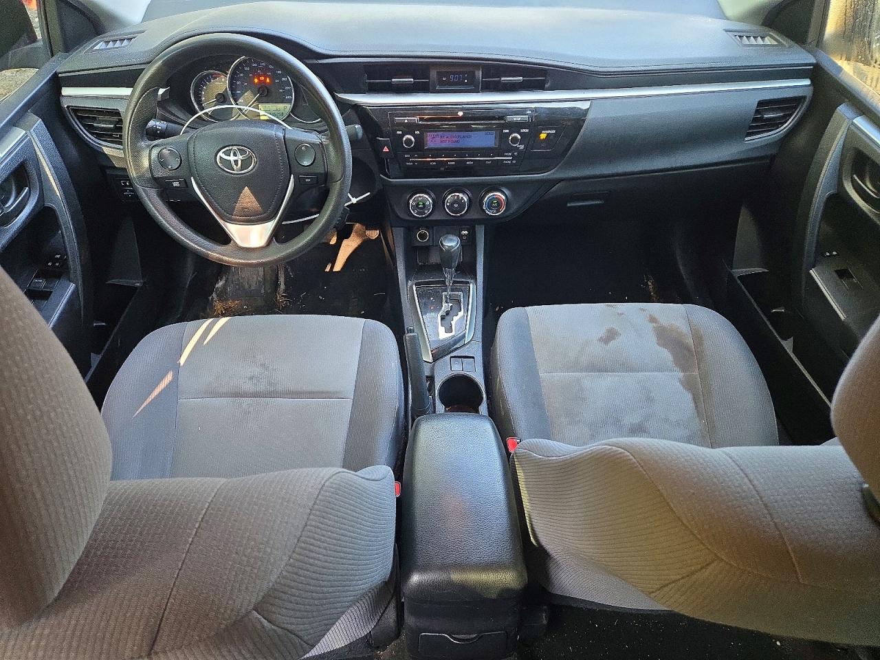 2015 Toyota Corolla L Black vin: 2T1BURHEXFC446074