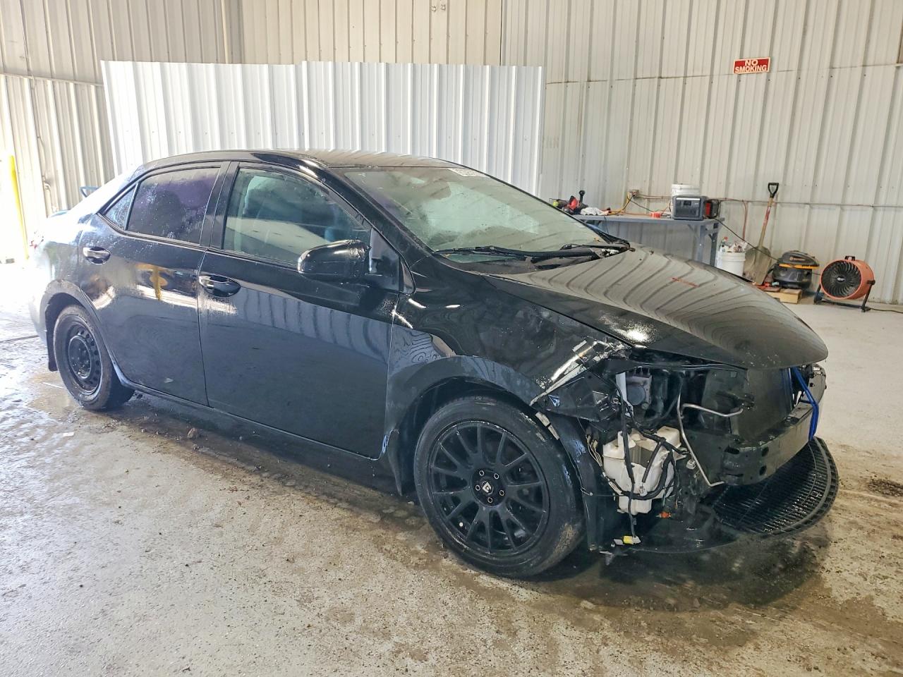 2015 Toyota Corolla L Черный vin: 2T1BURHEXFC447032