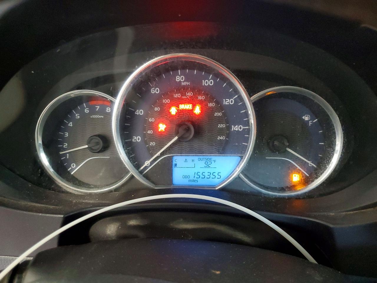 2015 Toyota Corolla L Черный vin: 2T1BURHEXFC447032