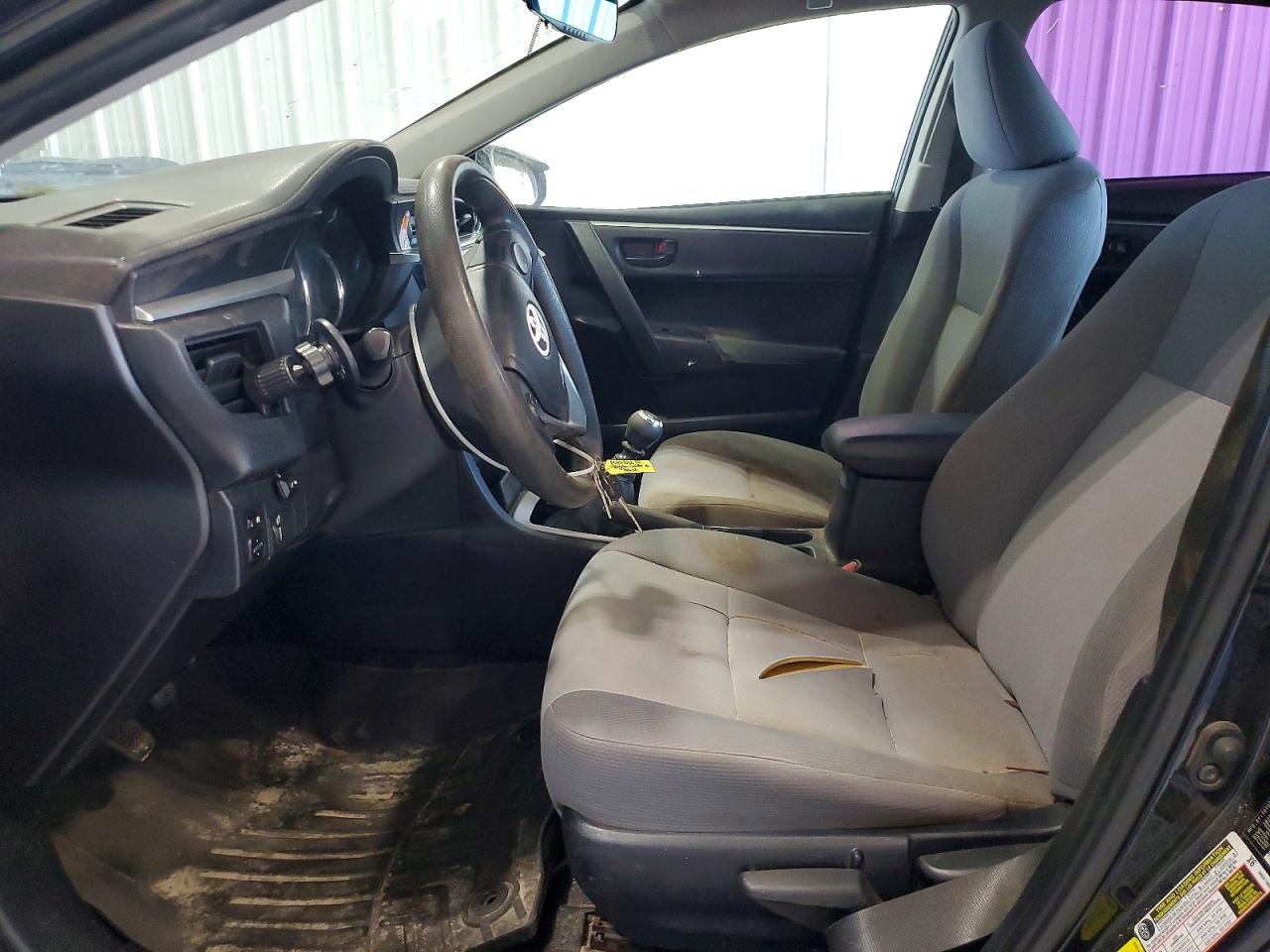 2015 Toyota Corolla L Черный vin: 2T1BURHEXFC447032