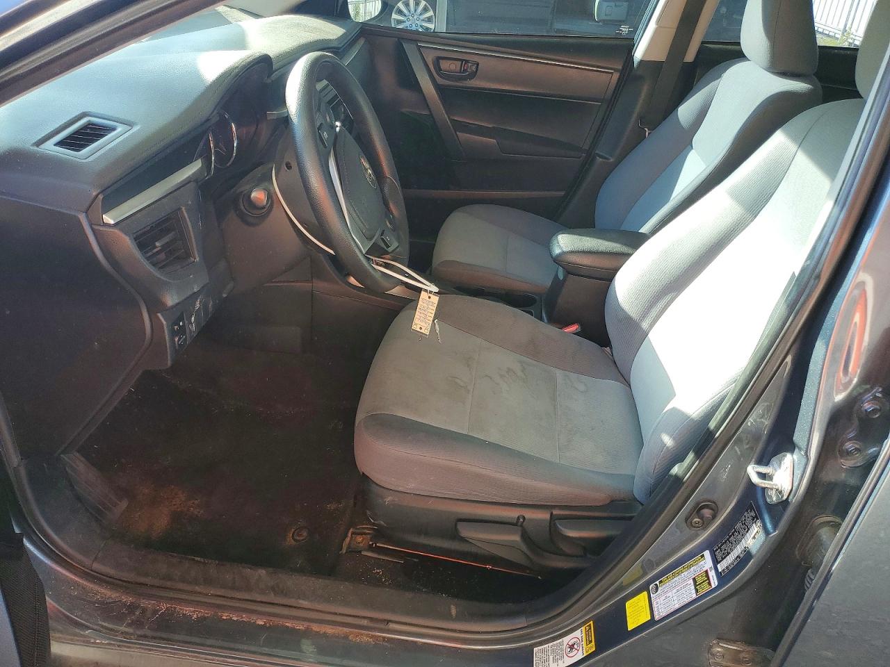 2015 Toyota Corolla L Charcoal vin: 2T1BURHEXFC453400