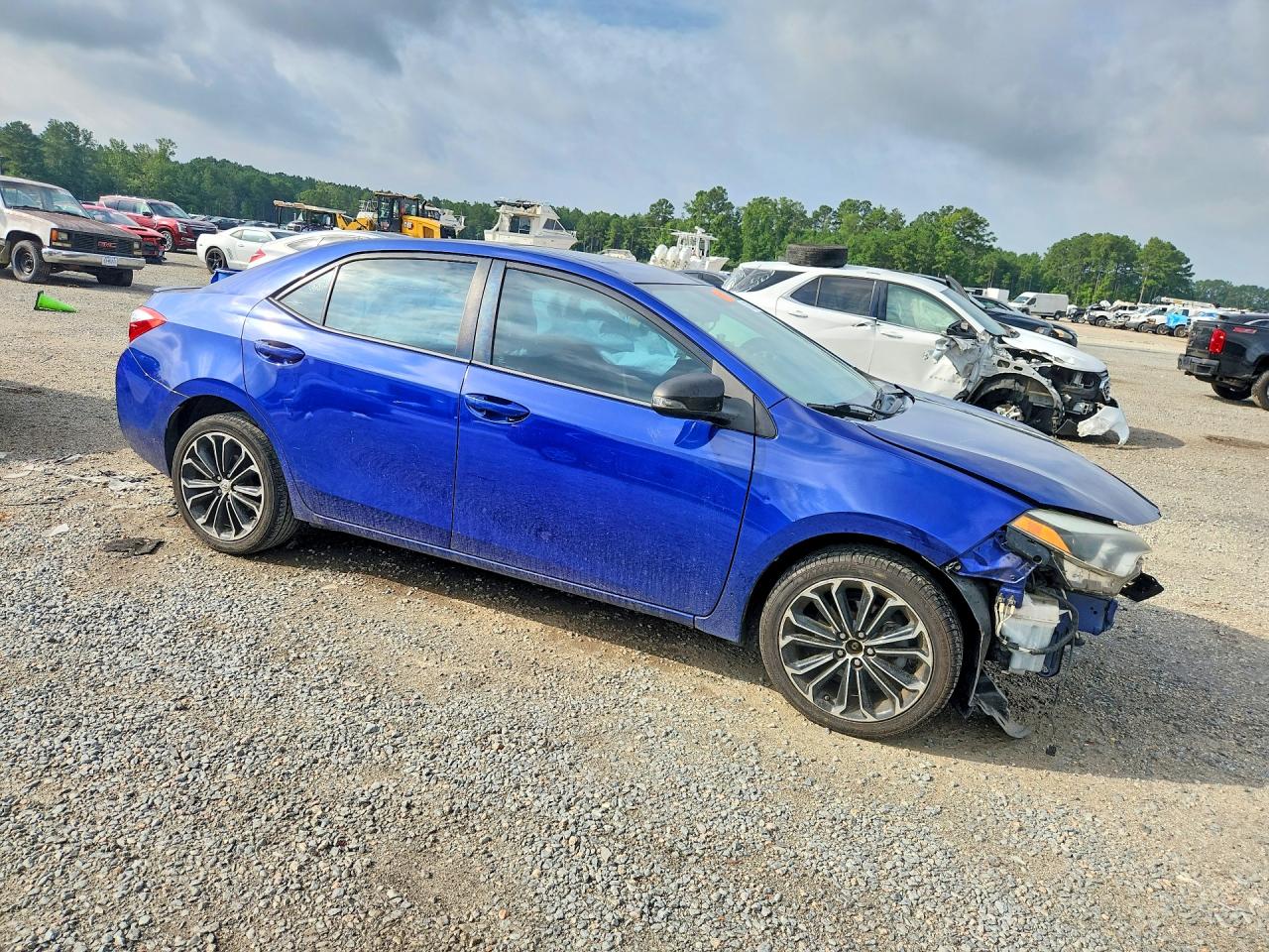 2015 Toyota Corolla S Plus Blue vin: 2T1BURHEXFC454434