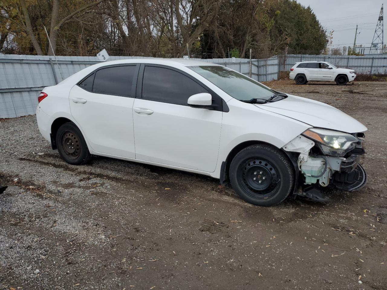 2015 Toyota Corolla L White vin: 2T1BURHEXFC459441