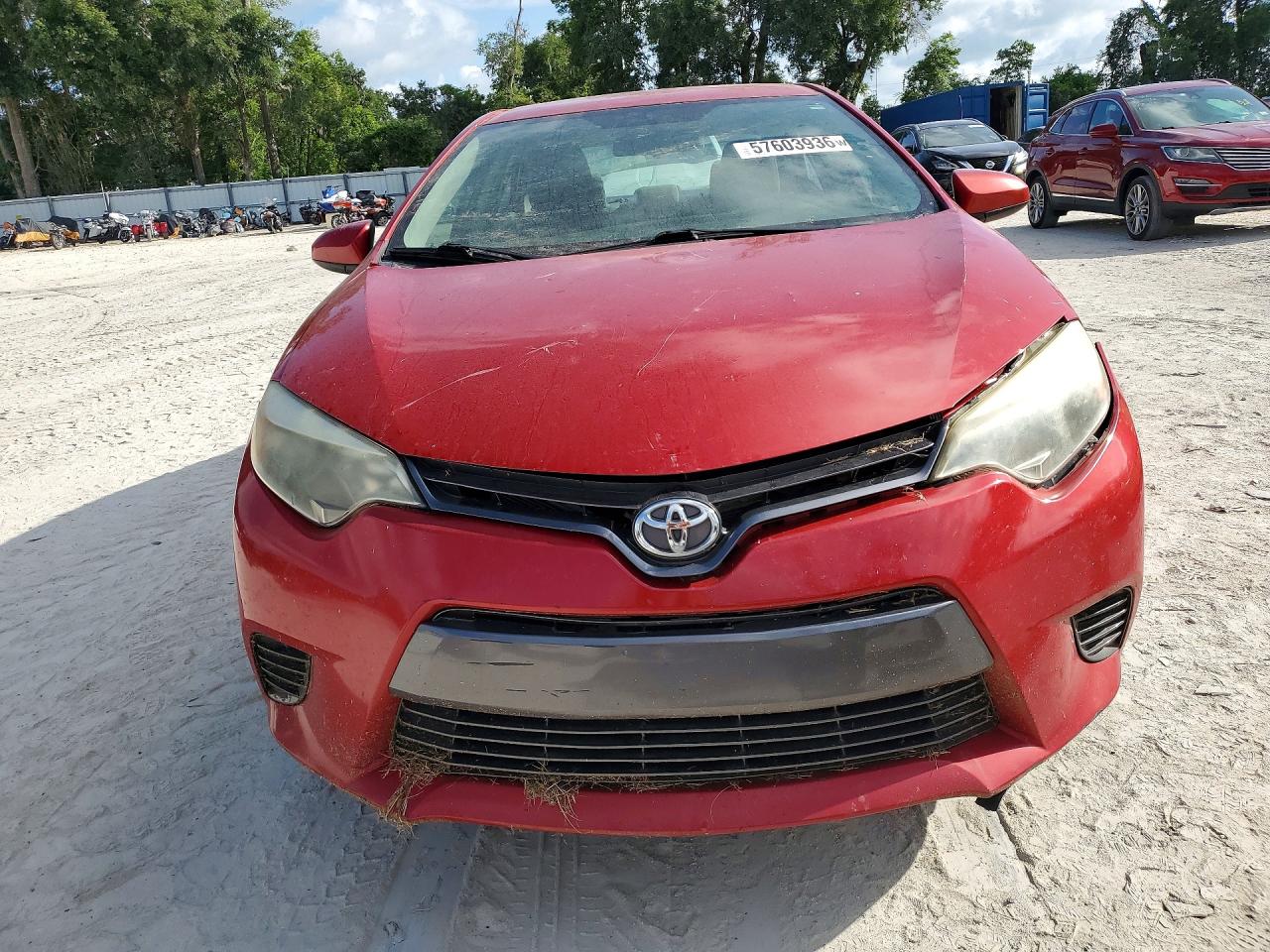 2015 Toyota Corolla Le Red vin: 2T1BURHEXFC468852