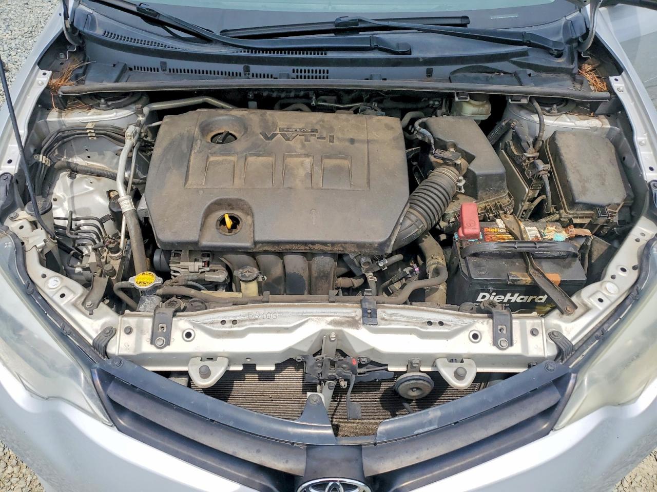 2015 Toyota Corolla L Silver vin: 2T1BURHEXFC475753