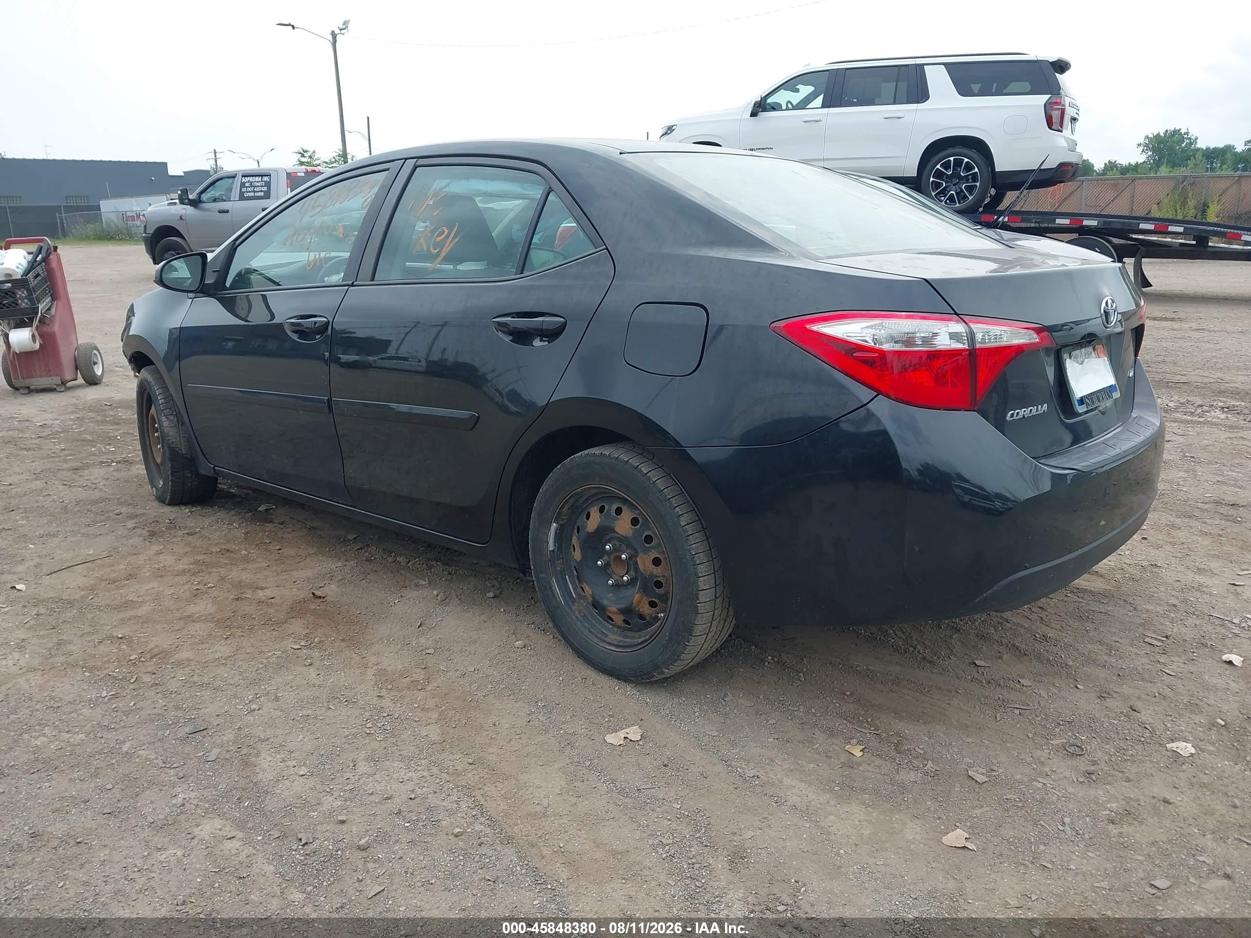 2016 Toyota Corolla Le Black vin: 2T1BURHEXGC689546