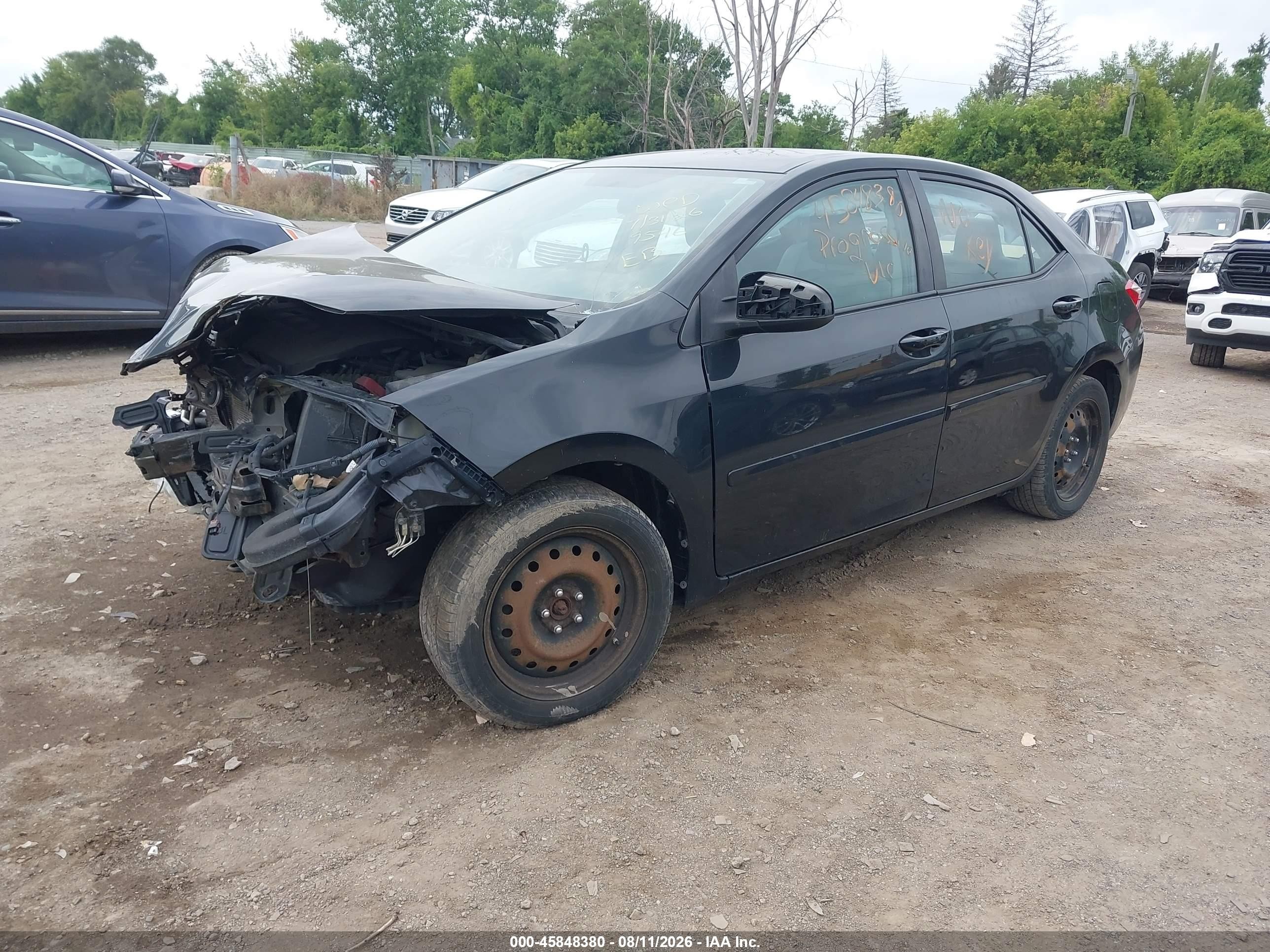 2016 Toyota Corolla Le Black vin: 2T1BURHEXGC689546