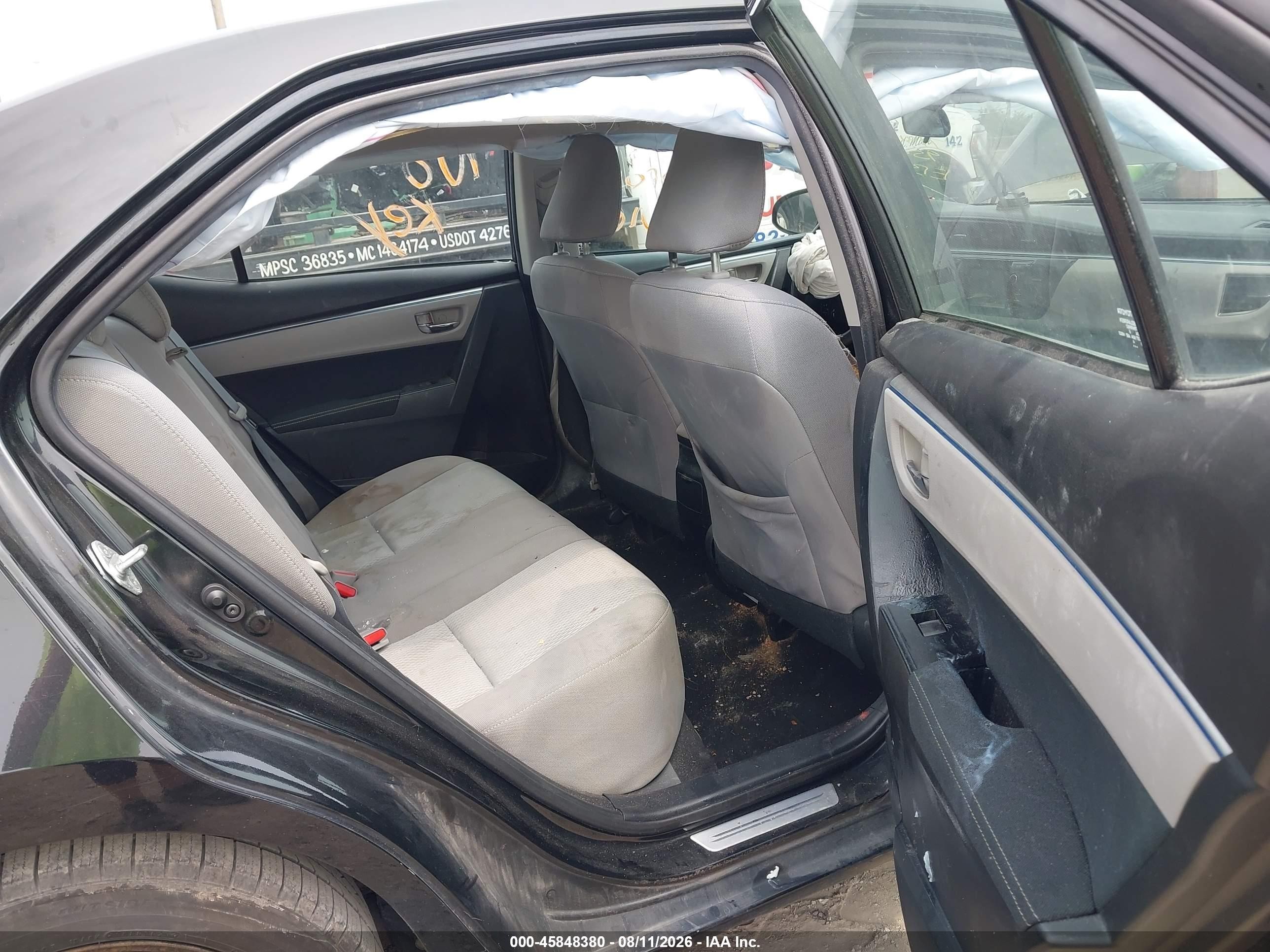 2016 Toyota Corolla Le Black vin: 2T1BURHEXGC689546