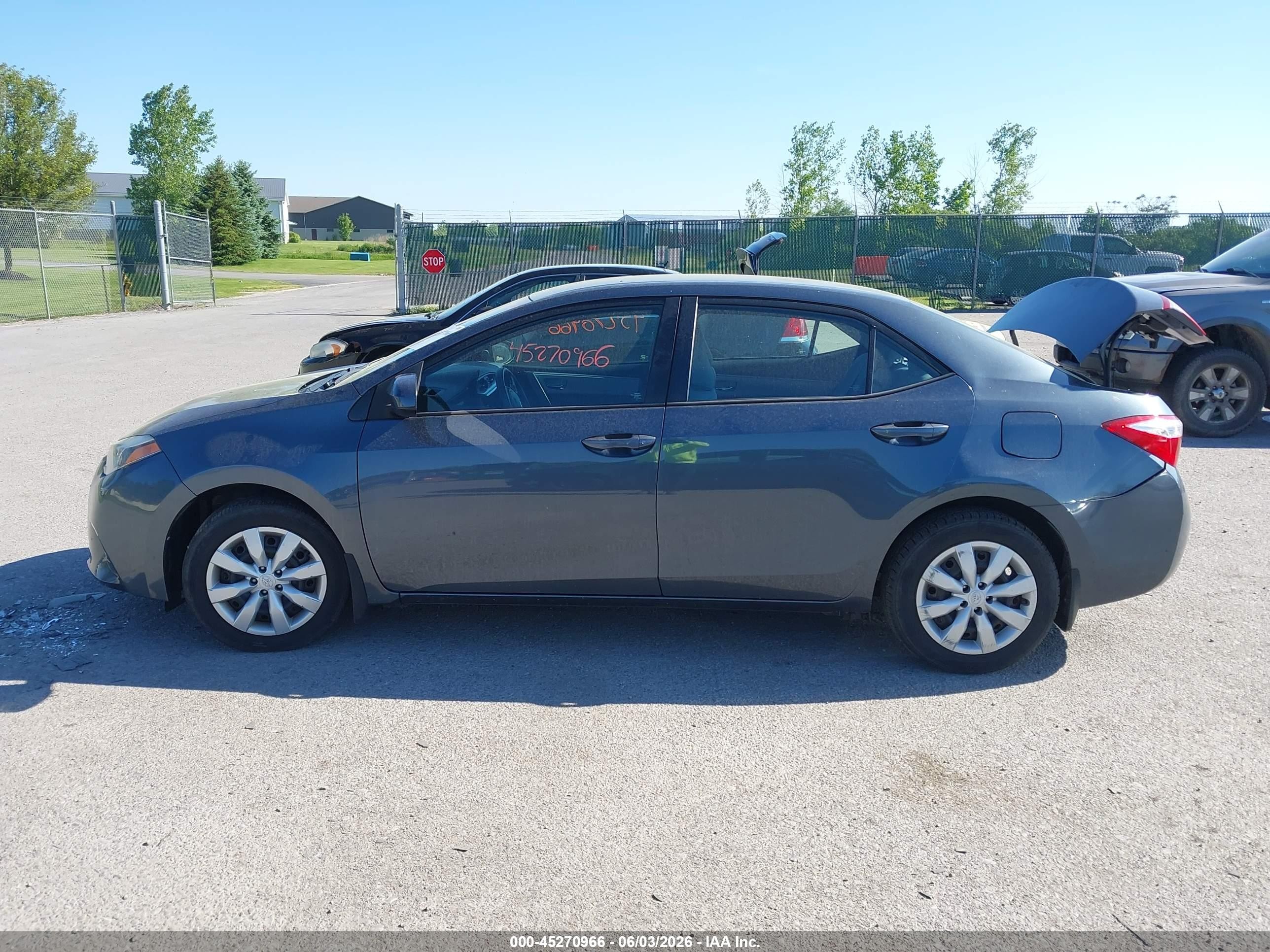 2016 Toyota Corolla Le Gray vin: 2T1BURHEXGC732430