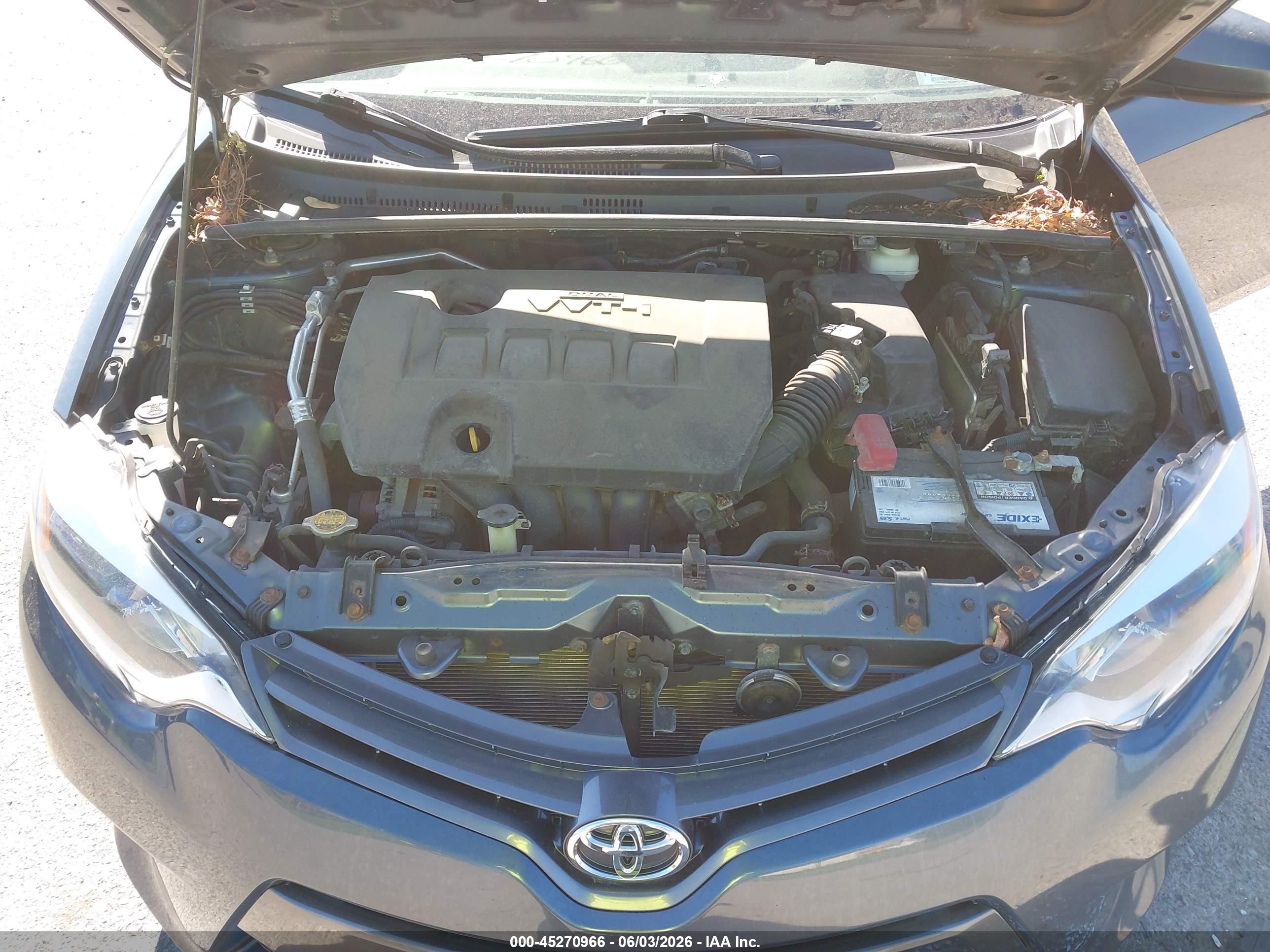 2016 Toyota Corolla Le Gray vin: 2T1BURHEXGC732430