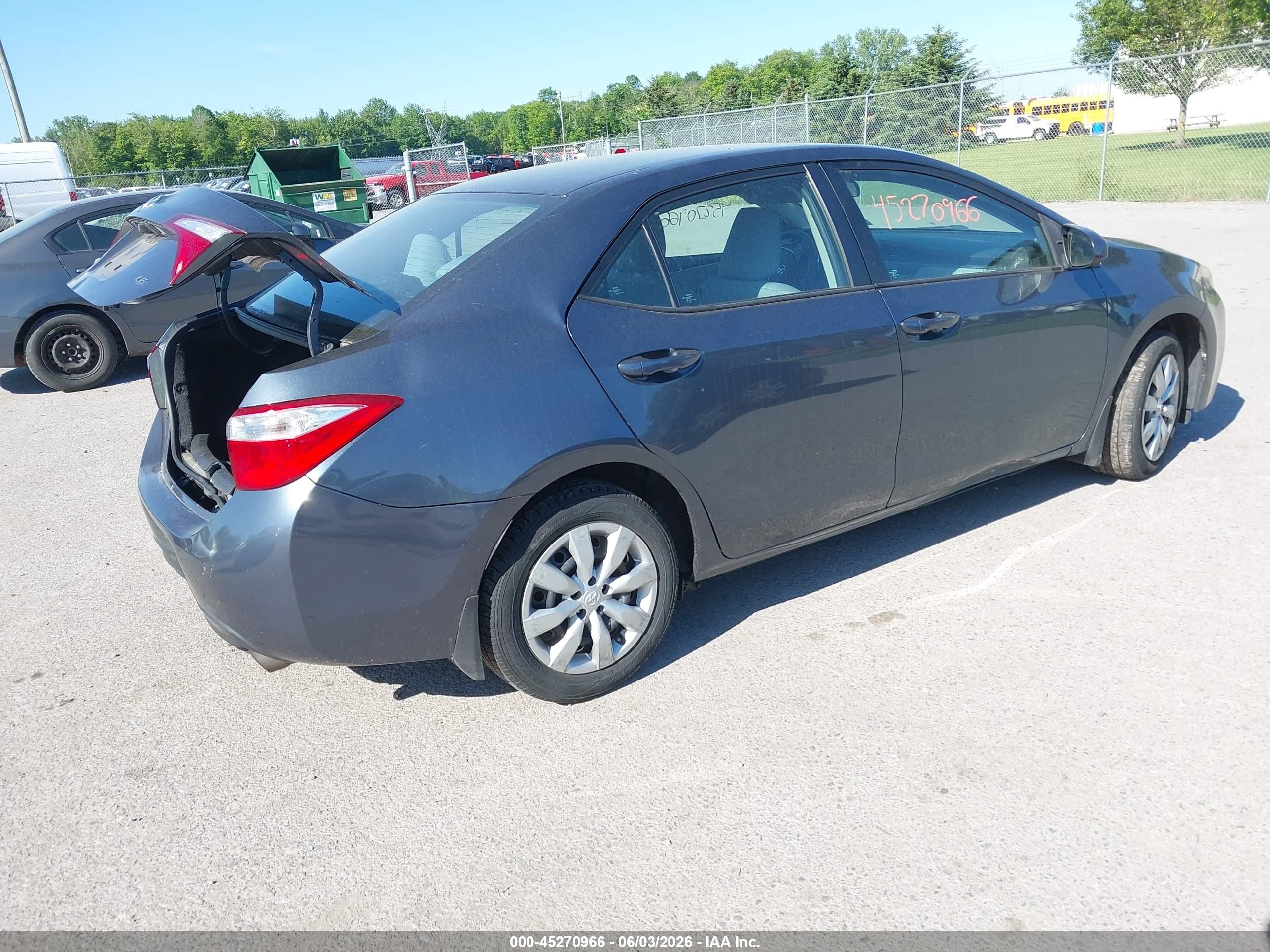 2016 Toyota Corolla Le Gray vin: 2T1BURHEXGC732430