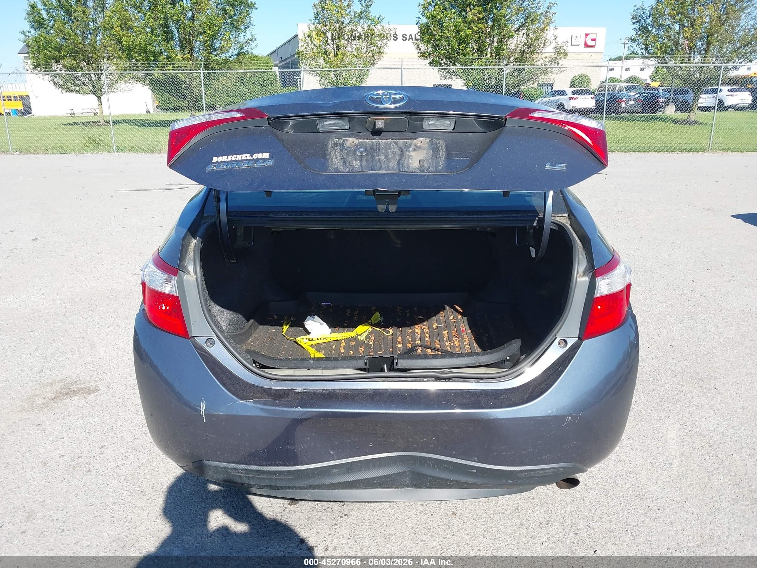 2016 Toyota Corolla Le Gray vin: 2T1BURHEXGC732430