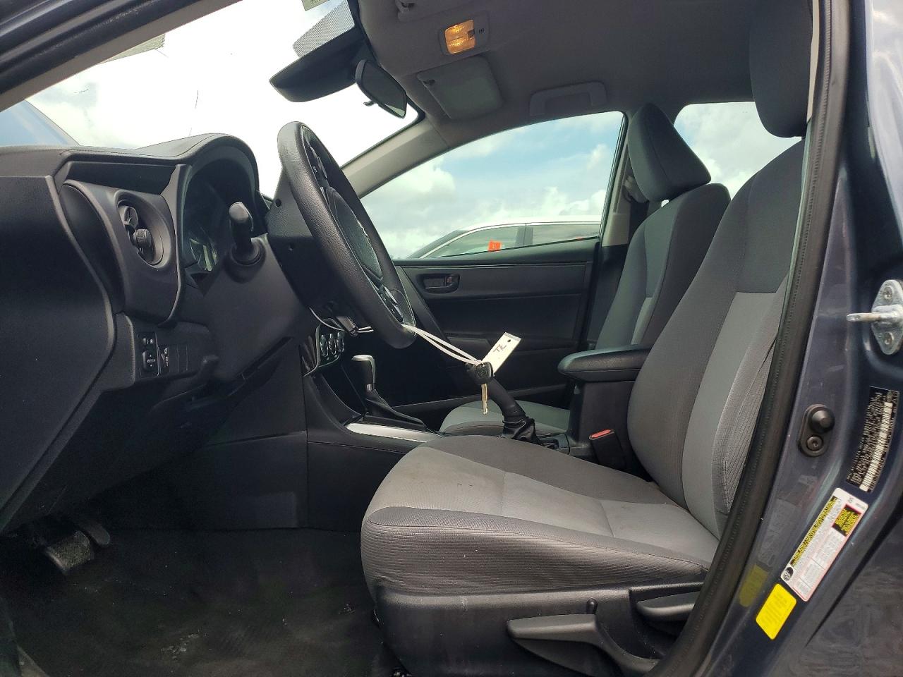 2017 Toyota Corolla L Gray vin: 2T1BURHEXHC787493