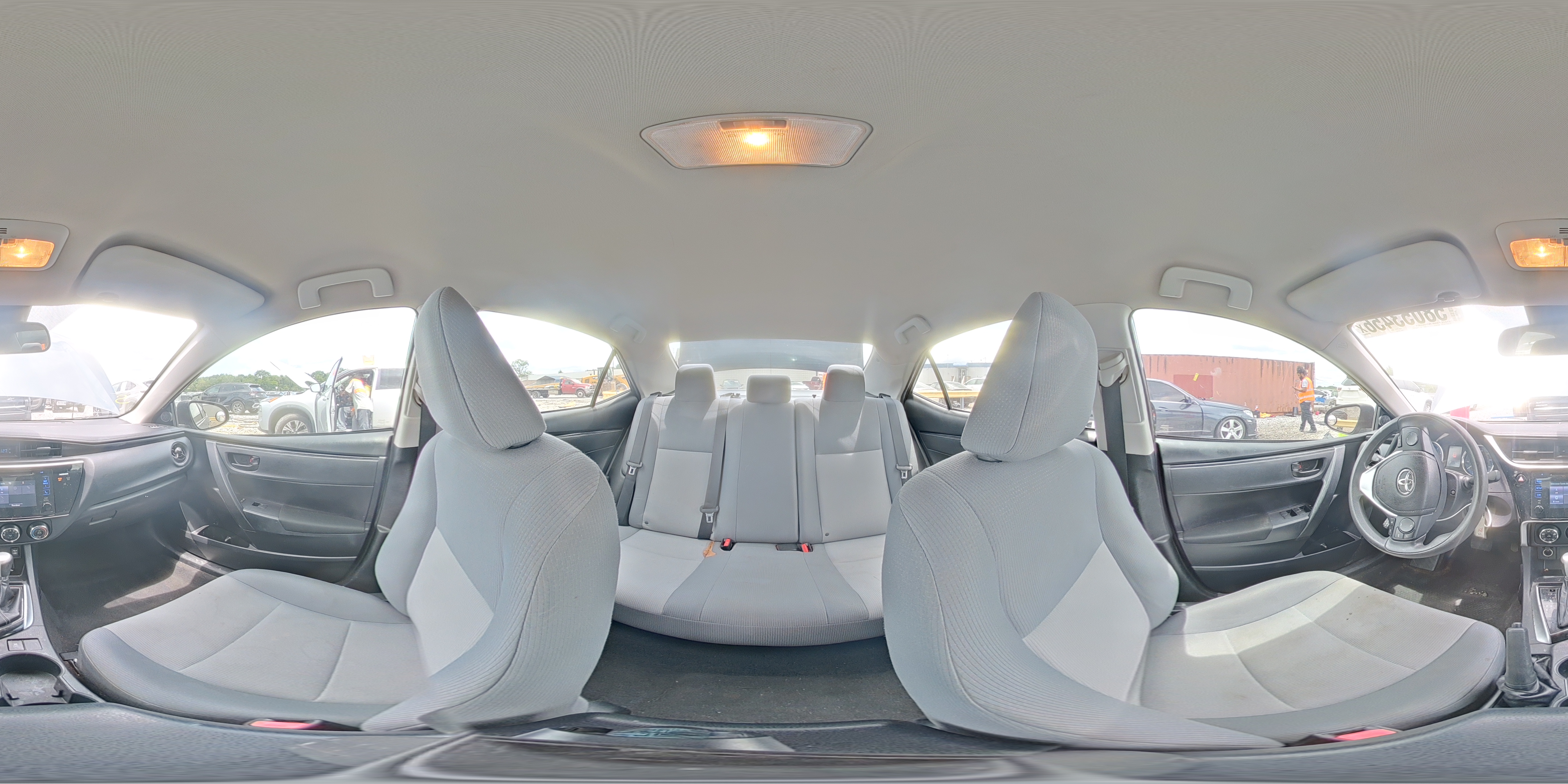 2017 Toyota Corolla L Gray vin: 2T1BURHEXHC787493