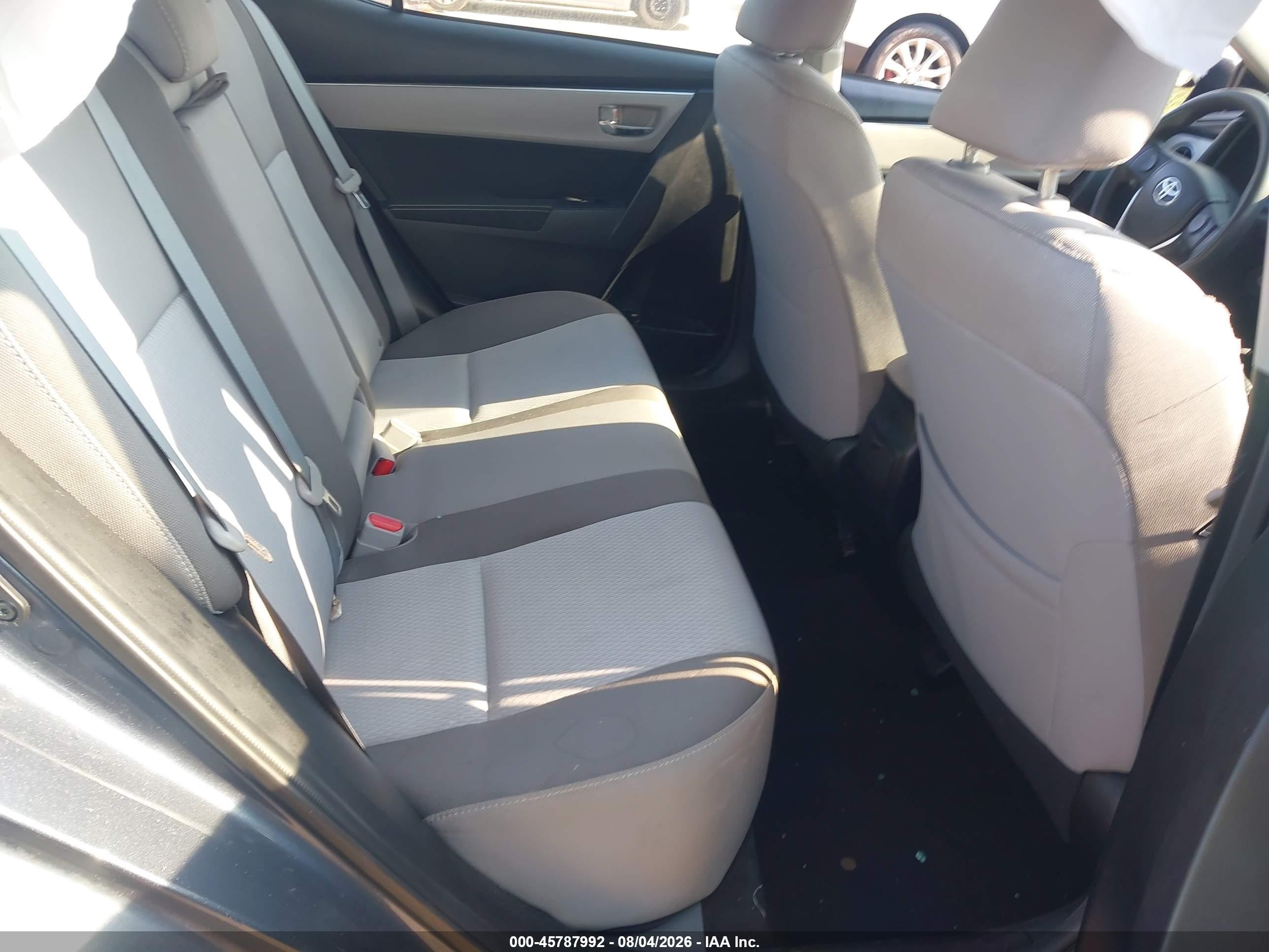 2017 Toyota Corolla Le Gray vin: 2T1BURHEXHC829029