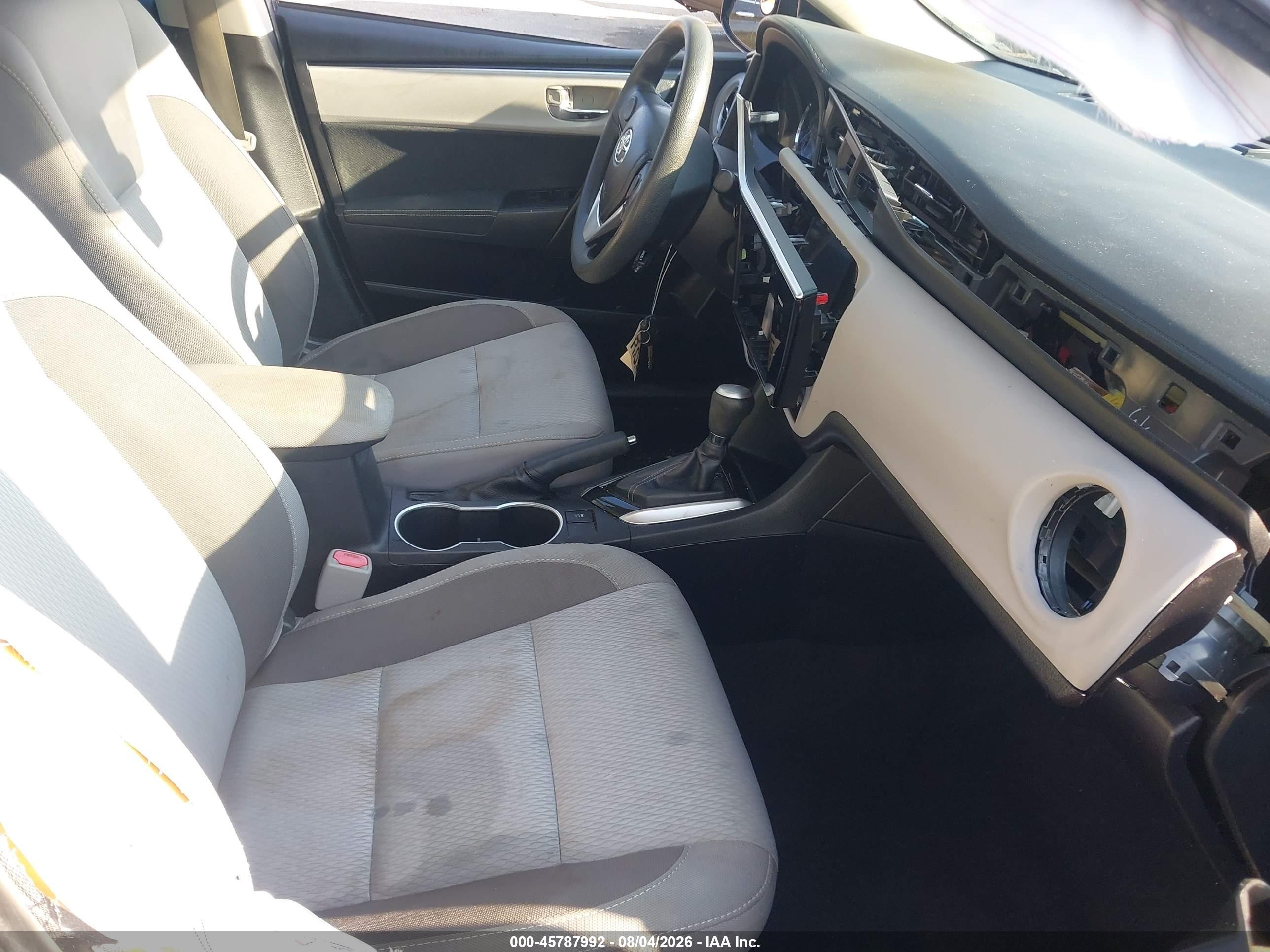 2017 Toyota Corolla Le Gray vin: 2T1BURHEXHC829029
