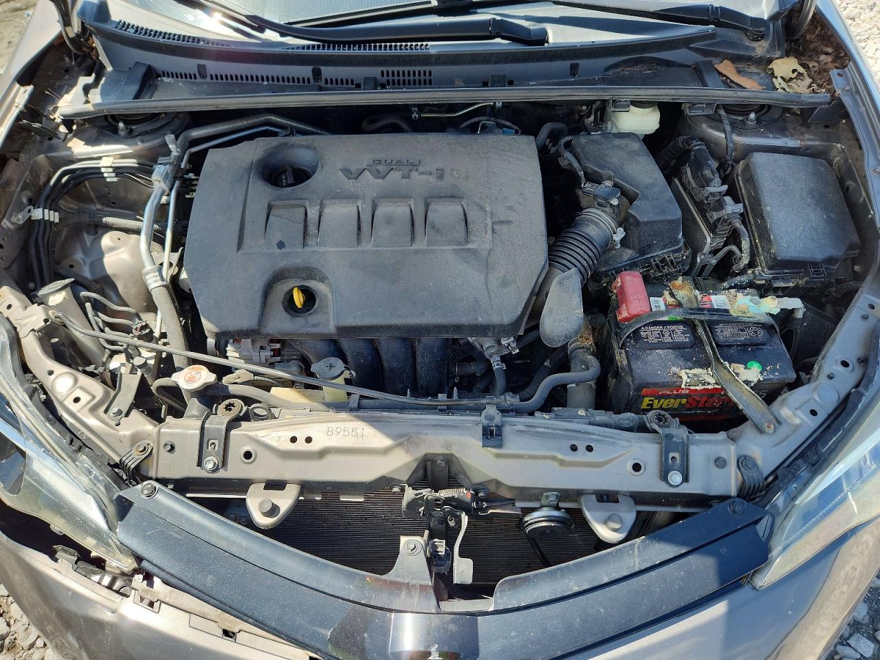 2017 Toyota Corolla Le Серый vin: 2T1BURHEXHC858904