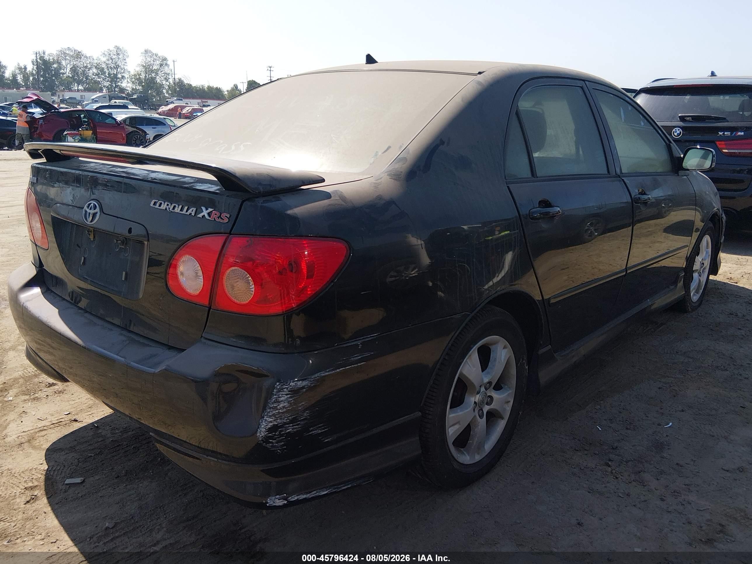 2006 Toyota Corolla Xrs Black vin: 2T1BY32E26C551119
